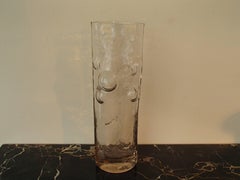 Midcentury Pale Rose Huge Bubble Vase