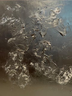 Midcentury Palette Knife Abstract Painting Signed by Topo