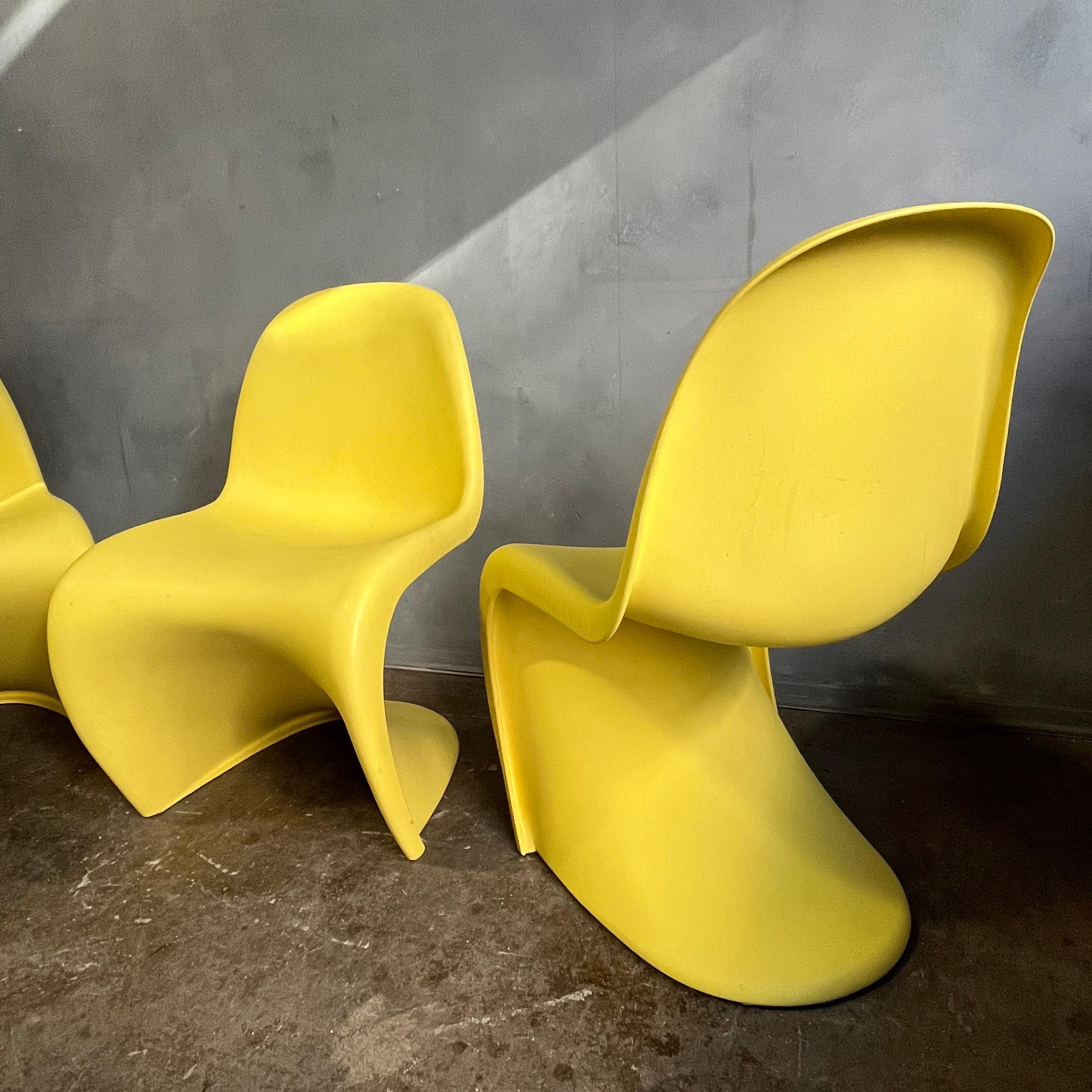 panton chair yellow