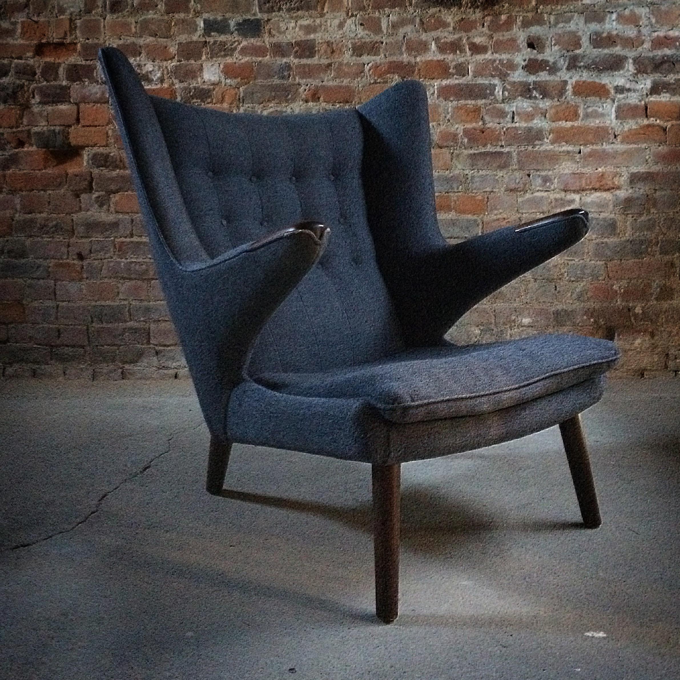 Midcentury Papa Bear Lounge Chair by Hans J Wegner for AP Stolen Danish, 1960s 7