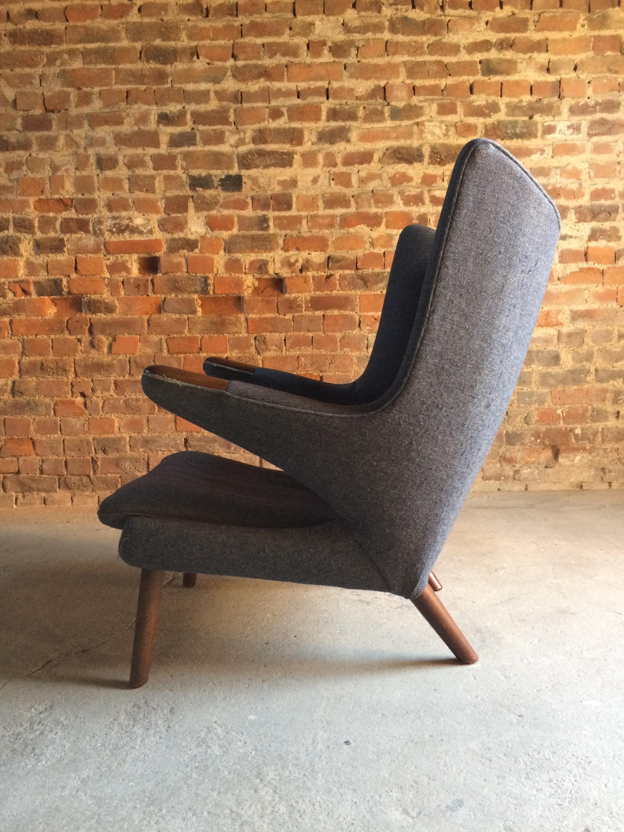 Mid-20th Century Midcentury Papa Bear Lounge Chair by Hans J Wegner for AP Stolen Danish, 1960s