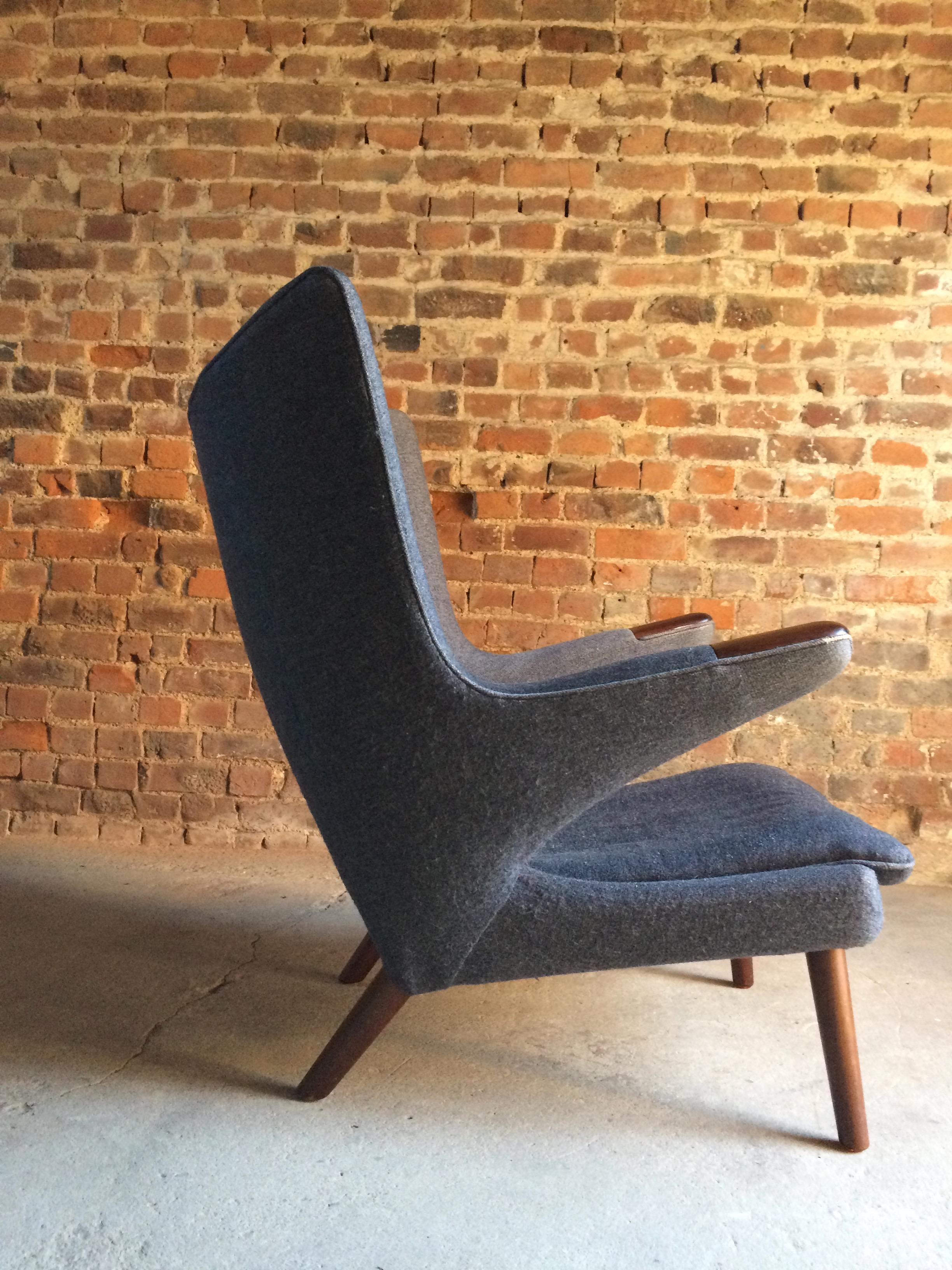 Midcentury Papa Bear Lounge Chair by Hans J Wegner for AP Stolen Danish, 1960s 3