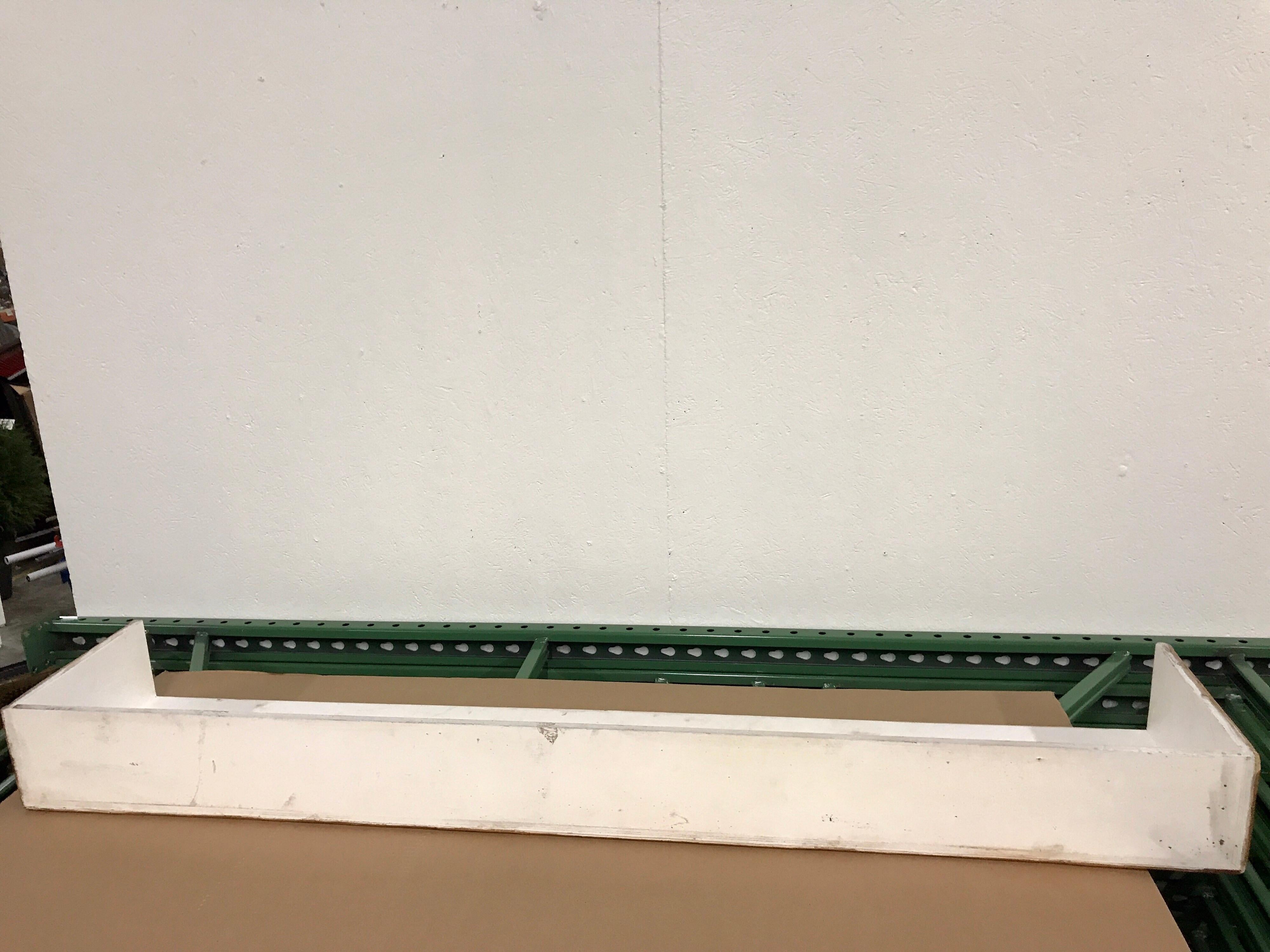 Midcentury Parcel vergoldet Faux Bambus Gesims oder Mantel 2