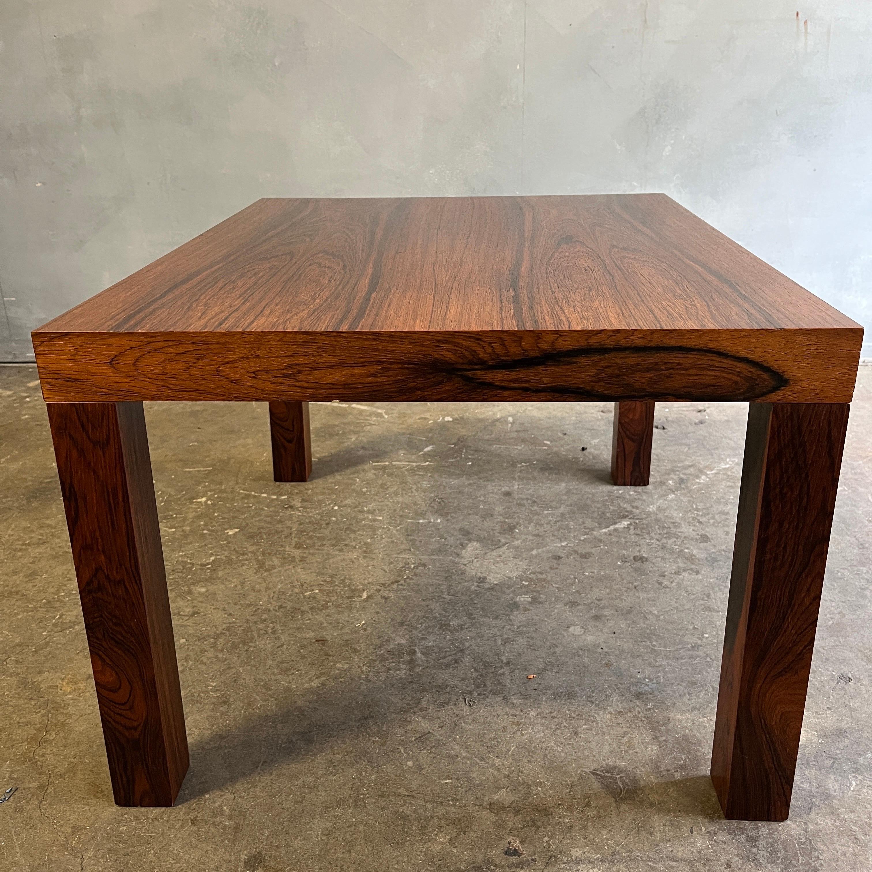 Danish Midcentury Parsons Small Coffee or End Table For Sale