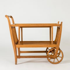 Carrello da portata "Party Cart" di metà secolo di Carl Malmsten, Svezia, anni '40
