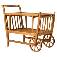 Midcentury "Party Cart" serving cart by Carl Malmsten, Sweden, 1940s