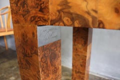 Midcentury Patchwork Burlwood Table by Paul Evans