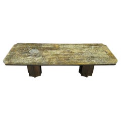 Mid-Century, Patinated Bronze Laverne Table
