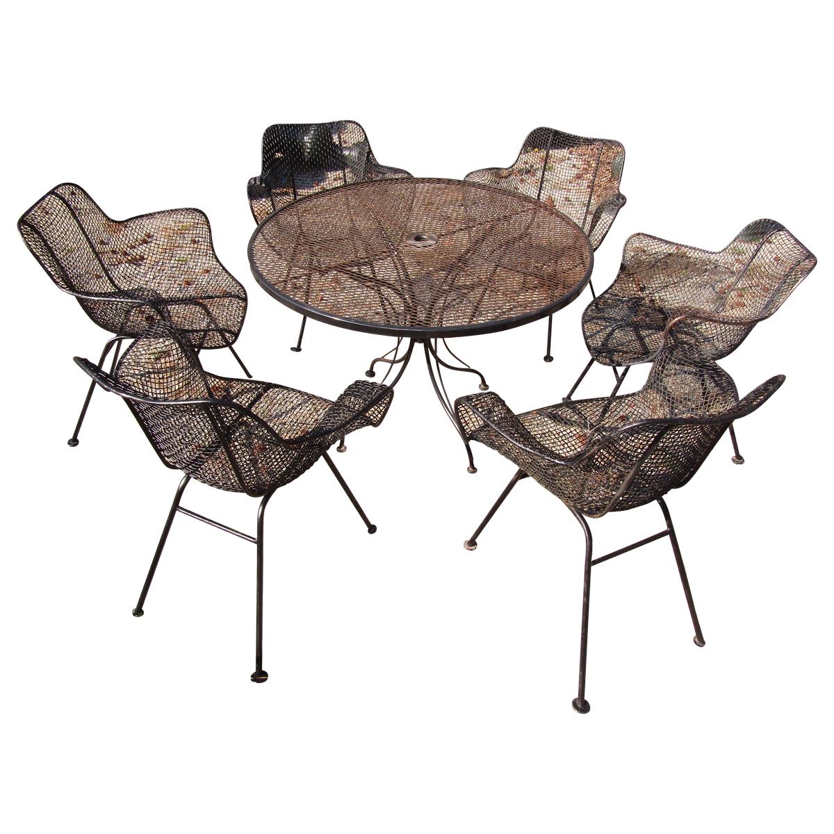 Midcentury Patio Dining Set by Russell Woodard