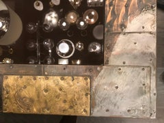 Midcentury Paul Evans "Patchwork" Table in Patinated Copper, Bronze & Pewter