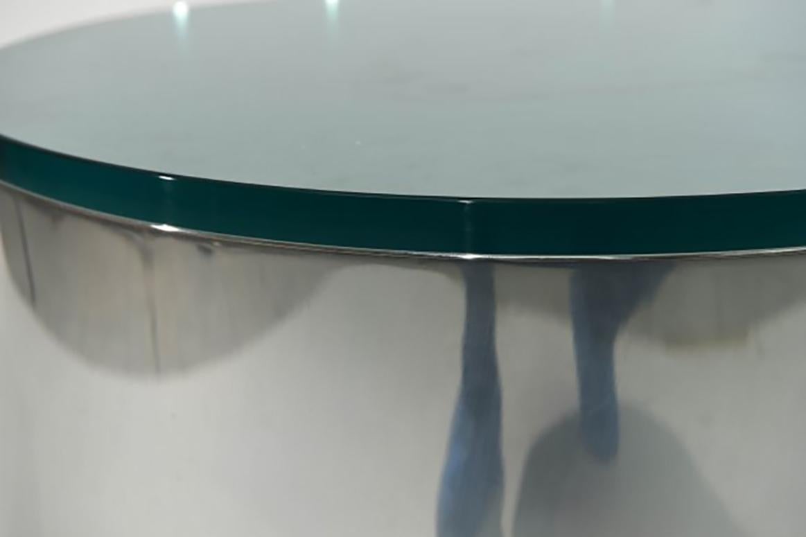 chrome drum table