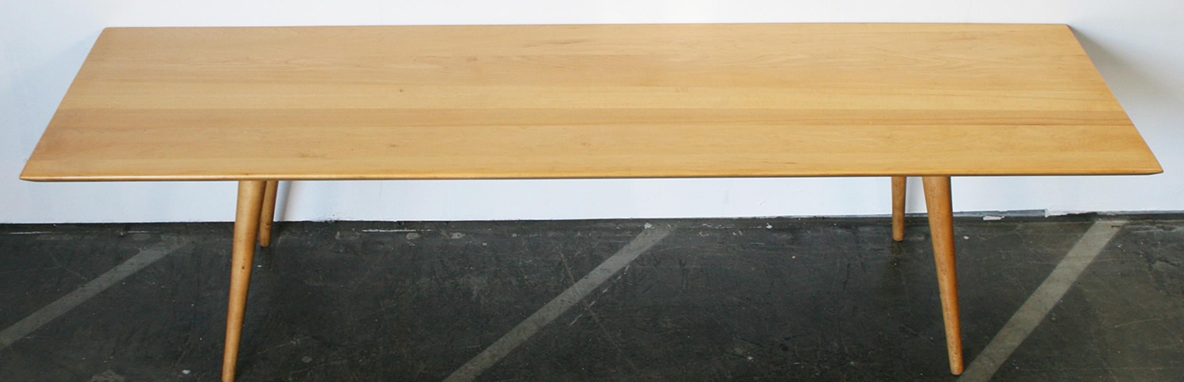 Mid-Century Modern Midcentury Paul McCobb #1546 Coffee Table Bench Blonde Maple Finish For Sale