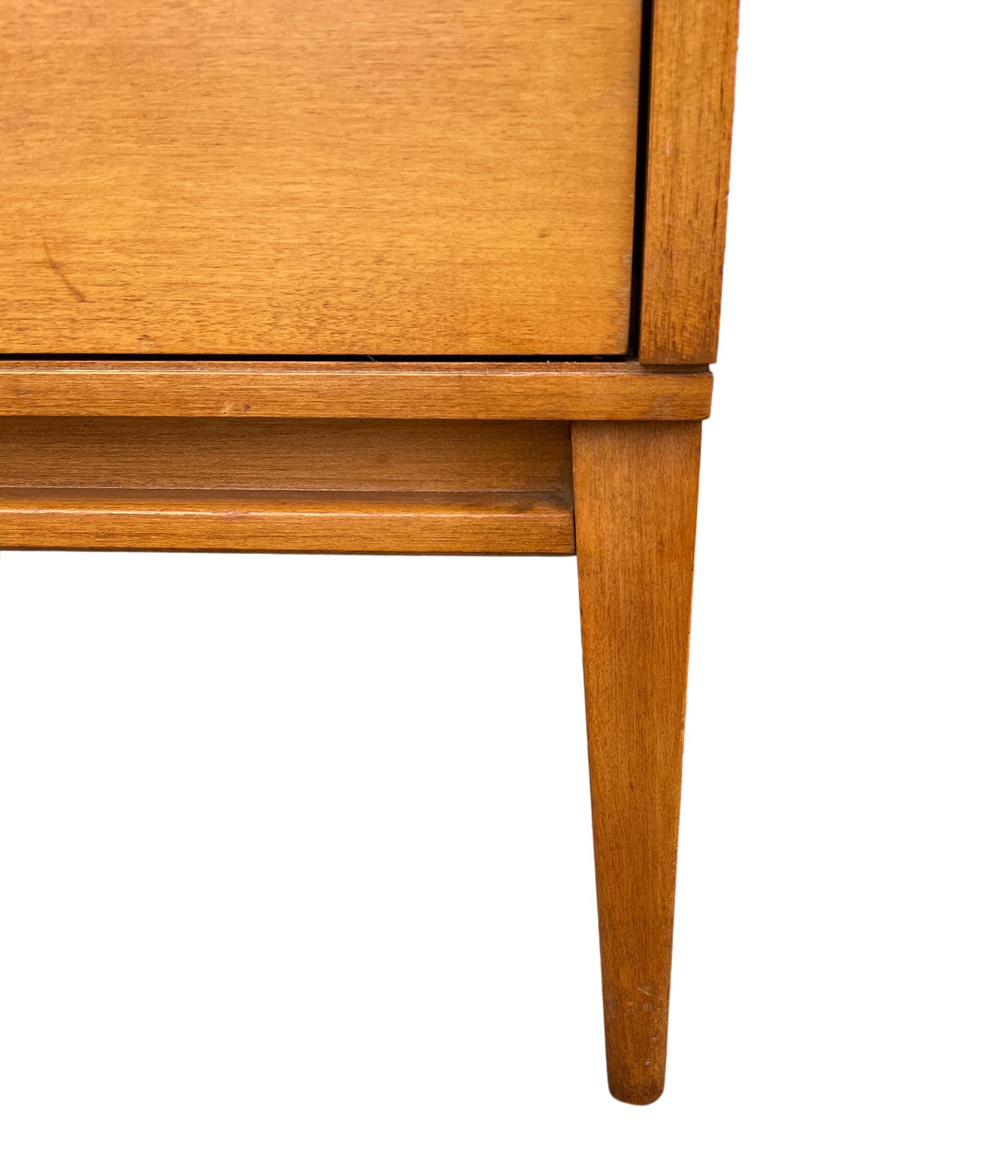 Midcentury Paul McCobb 8-Drawer Dresser Credenza #1507 Blonde Maple Brass Pulls 2