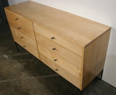 Midcentury Paul McCobb 8-Drawer Dresser Credenza #1507 Blonde Maple T Pulls