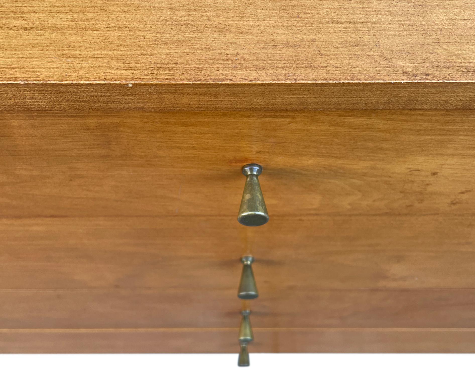 Midcentury Paul McCobb 8-Drawer Dresser Credenza #1507 Maple Brass Blonde Finish 3