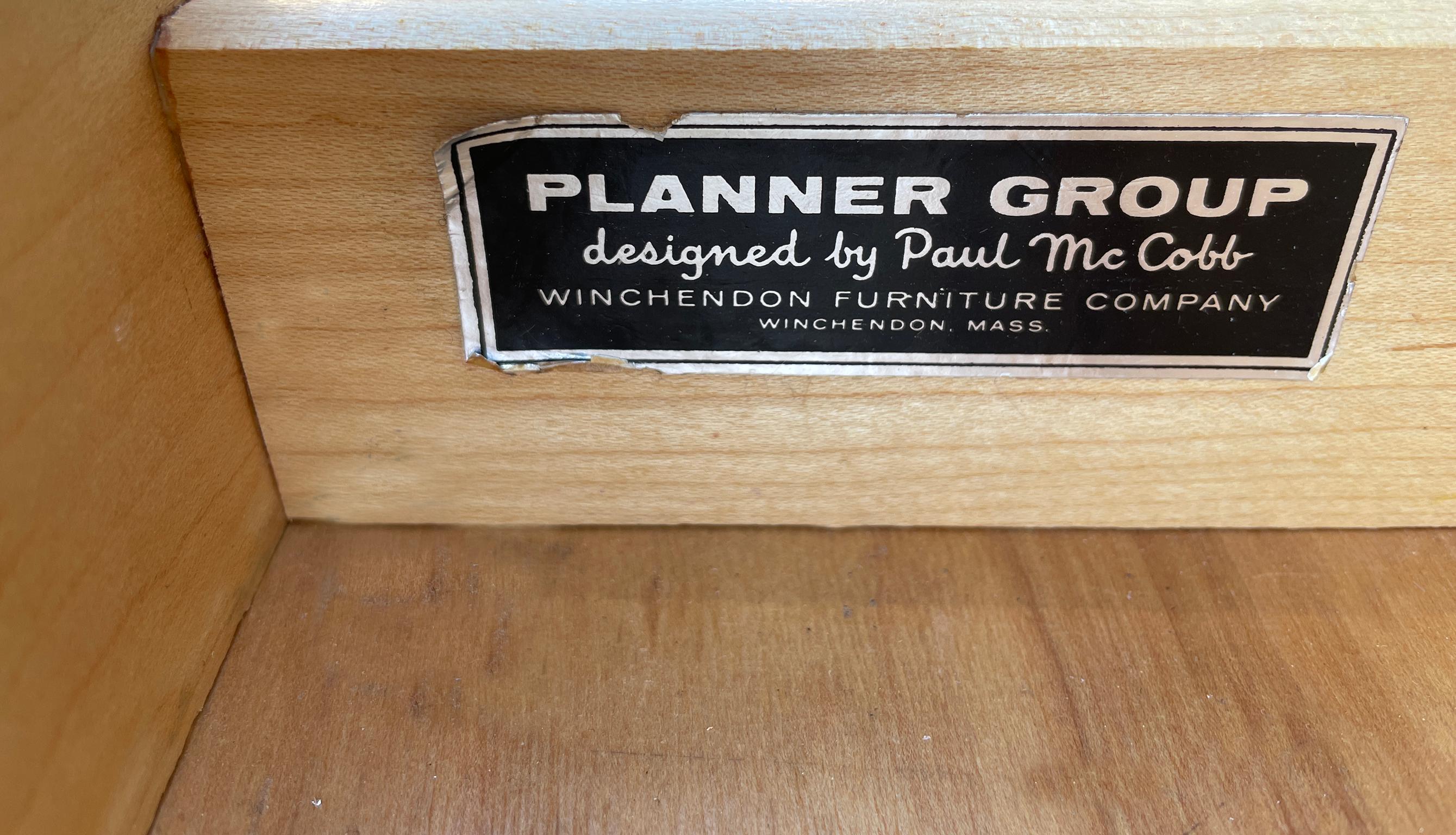 Midcentury Paul McCobb 8-Drawer Dresser Credenza #1507 Maple Brass Blonde Finish 6