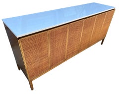 Midcentury Paul McCobb Calvin 8-Schublade Dresser Credenza #7707 Cane Vitrolite oben