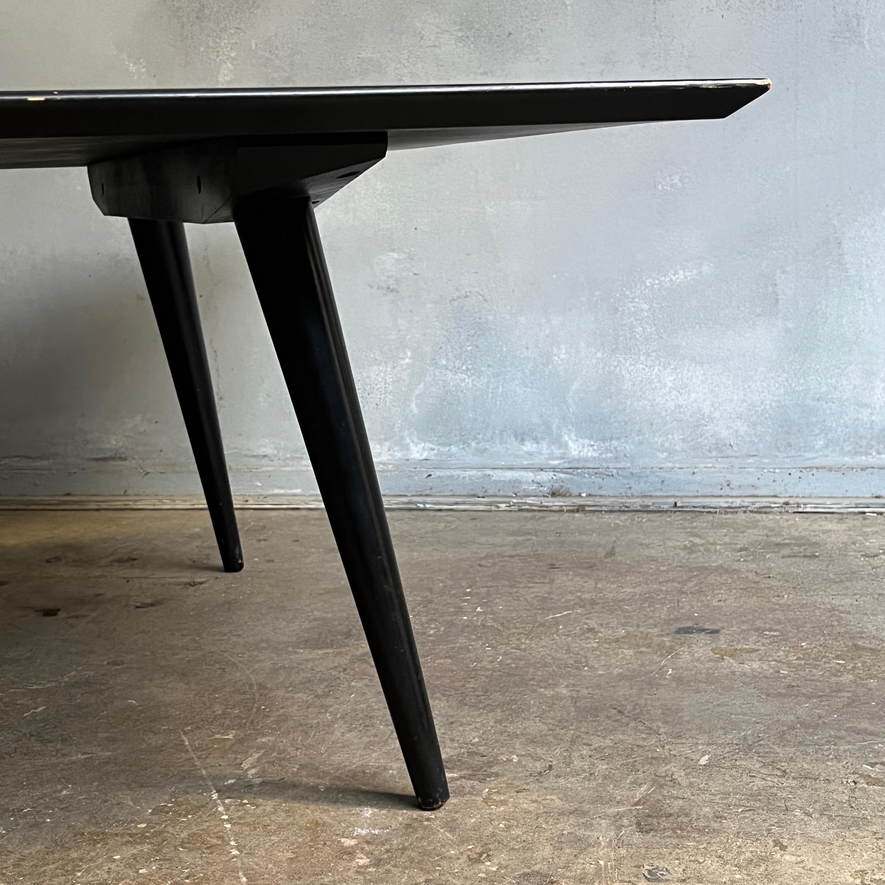 American Midcentury Paul McCobb Coffee Table Black Lacquer