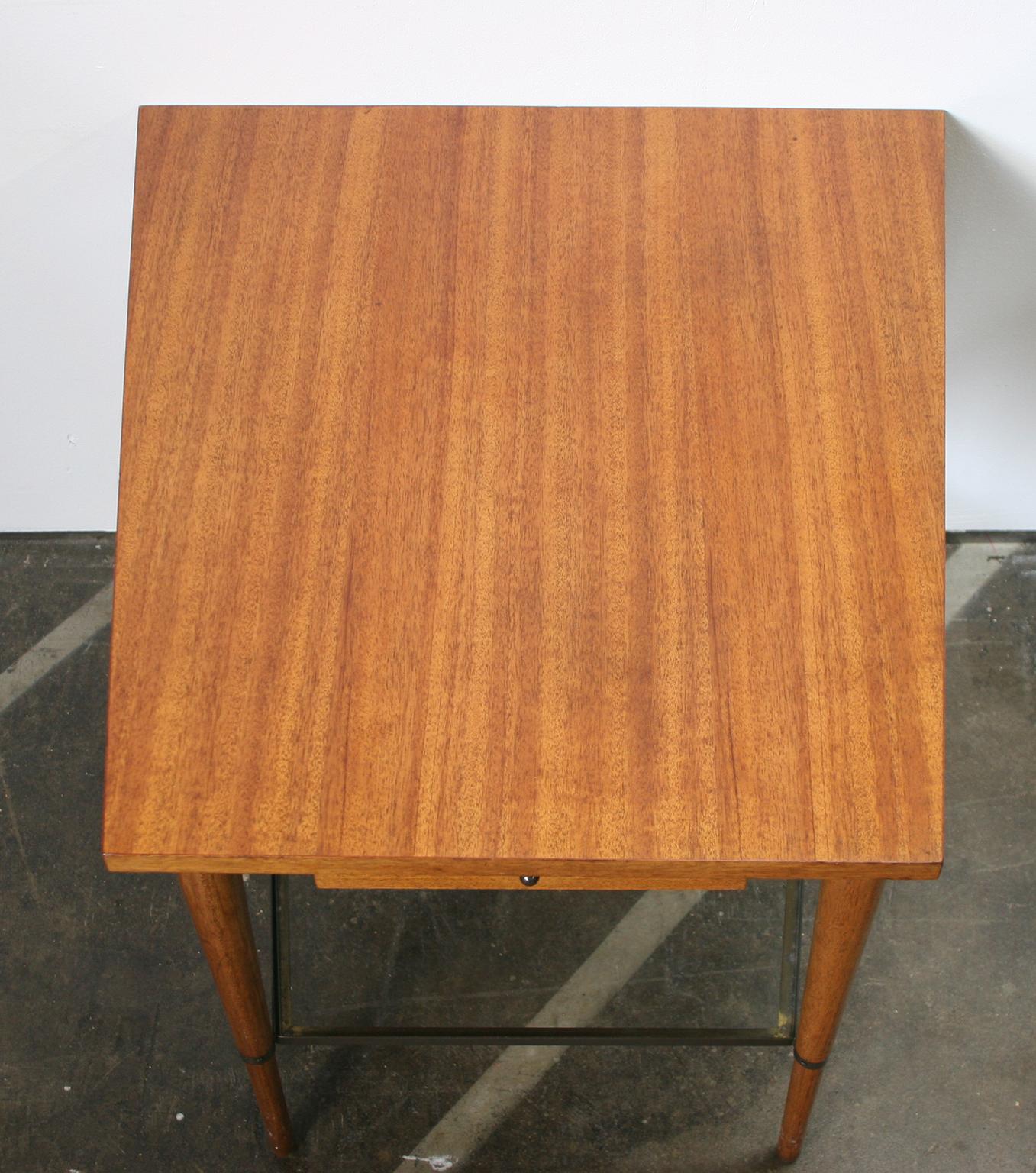 Mid-Century Modern Midcentury Paul McCobb Connoisseur Collection Single Drawer Wedge Table