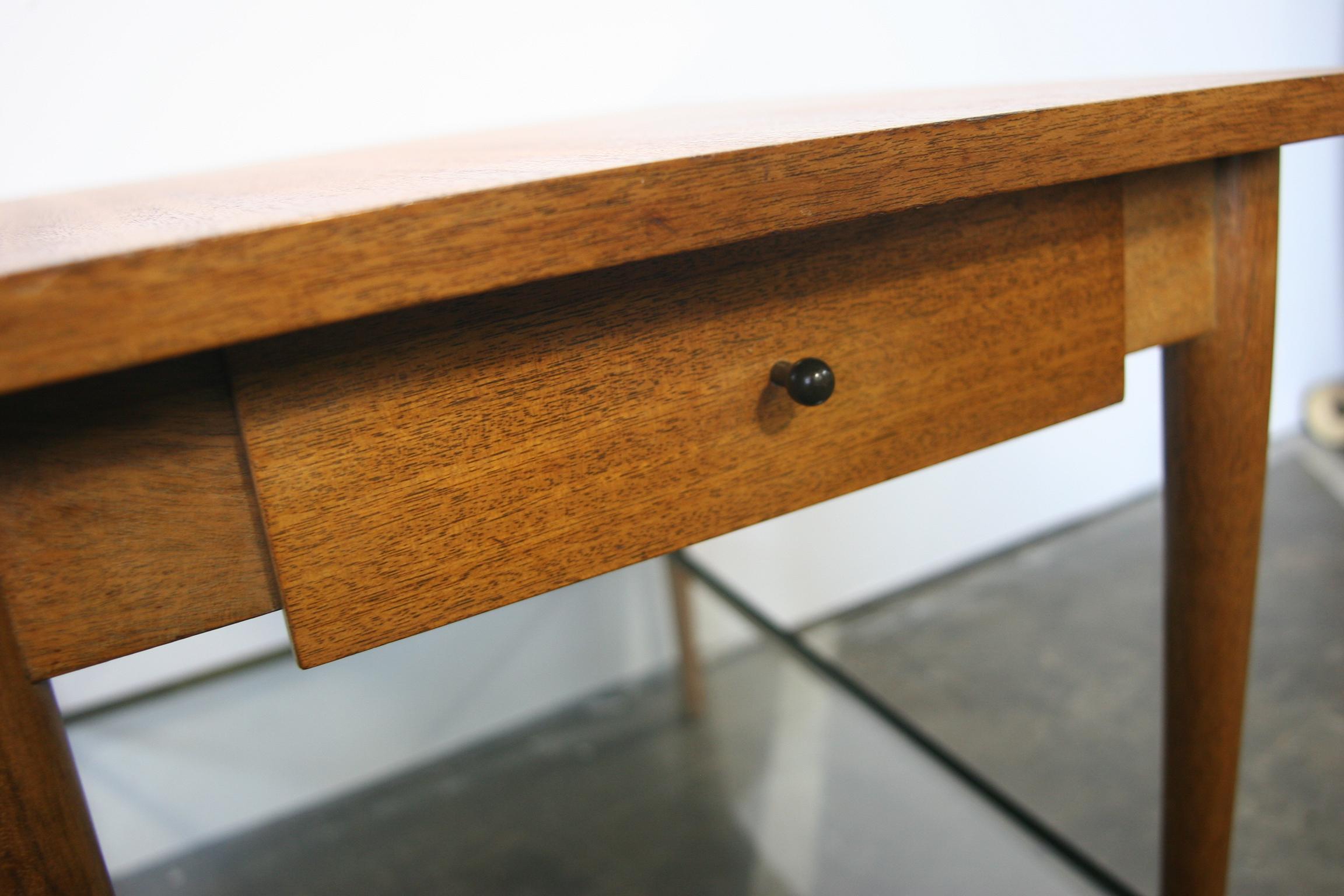 Steel Midcentury Paul McCobb Connoisseur Collection Single Drawer Wedge Table