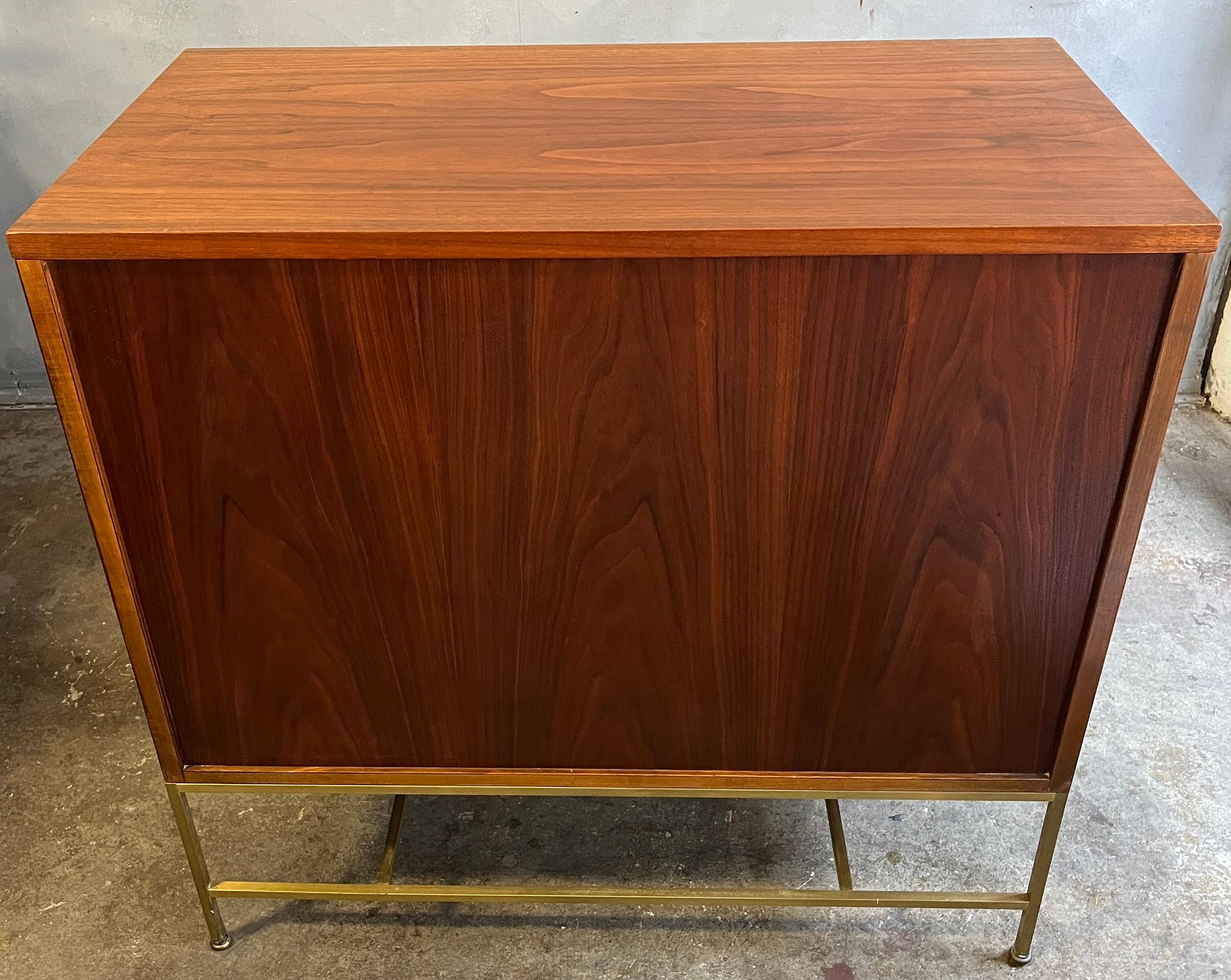 Midcentury Paul McCobb Chest of Drawers on Brass Base  For Sale 8
