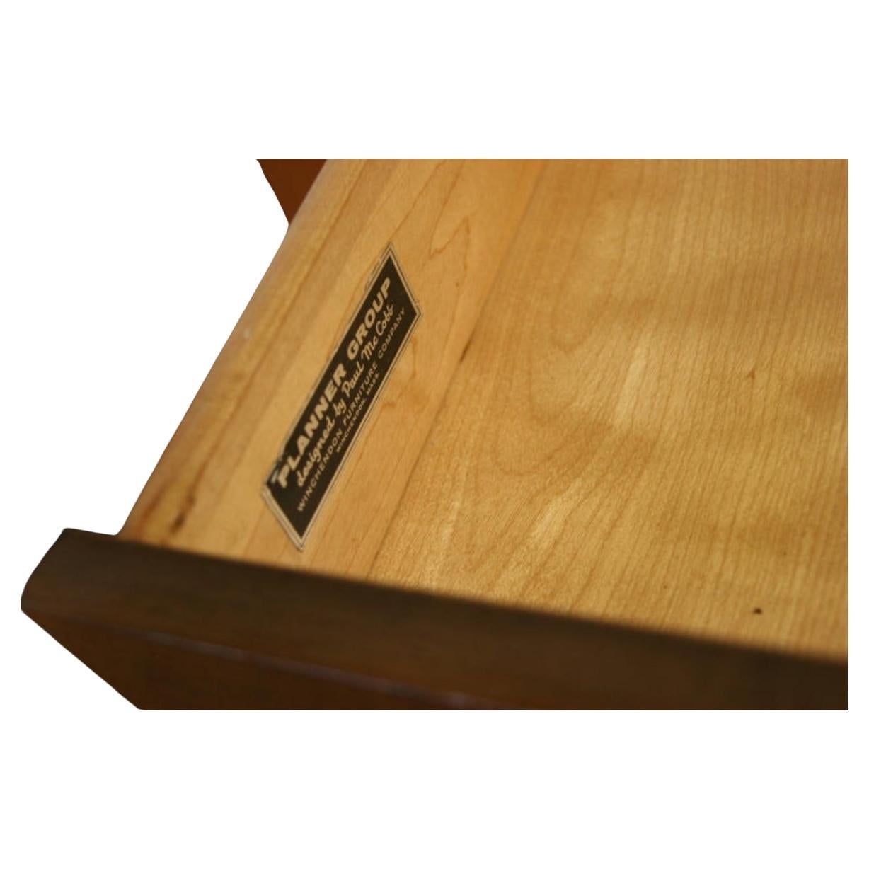 Woodwork Midcentury Paul McCobb Maple 20 Drawer Dresser #1510 blonde Finish T Pulls For Sale