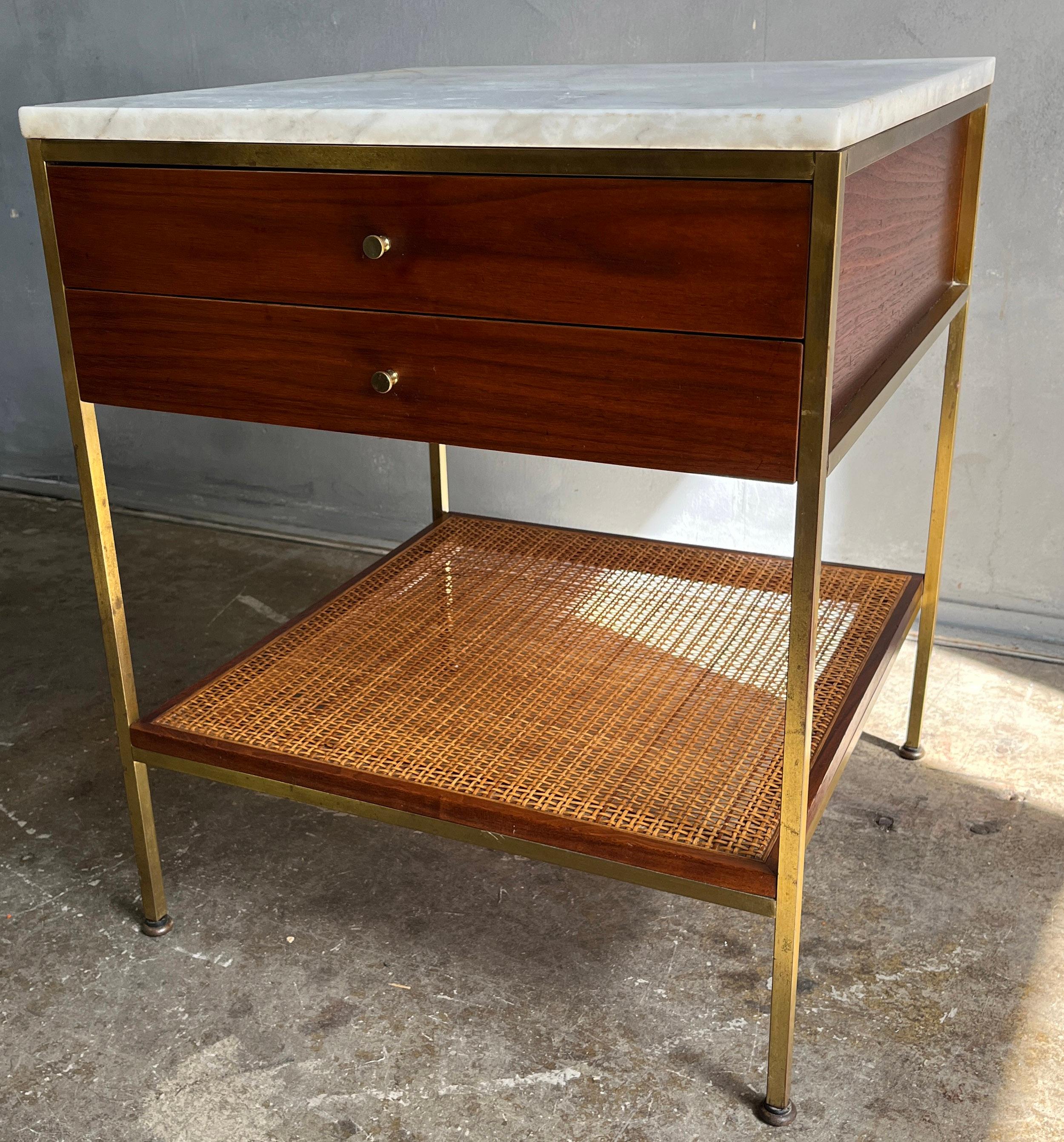 Brass Midcentury Paul McCobb Night Stand Calvin Irwin Collection