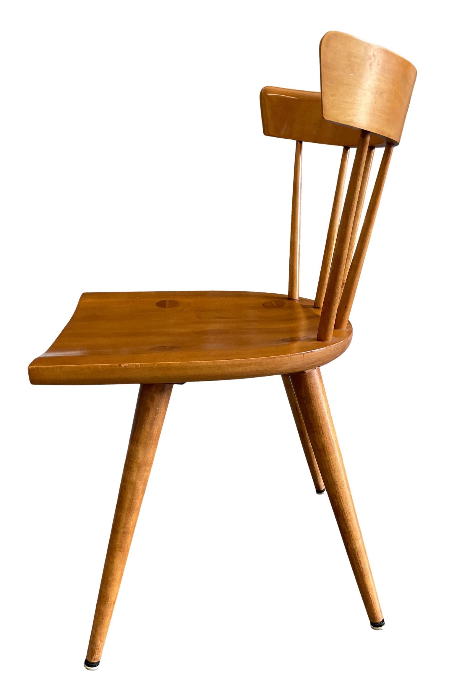 Woodwork Mid-Century Paul McCobb Planner Group Dining Chairs Maple Spindle Back Chairs For Sale