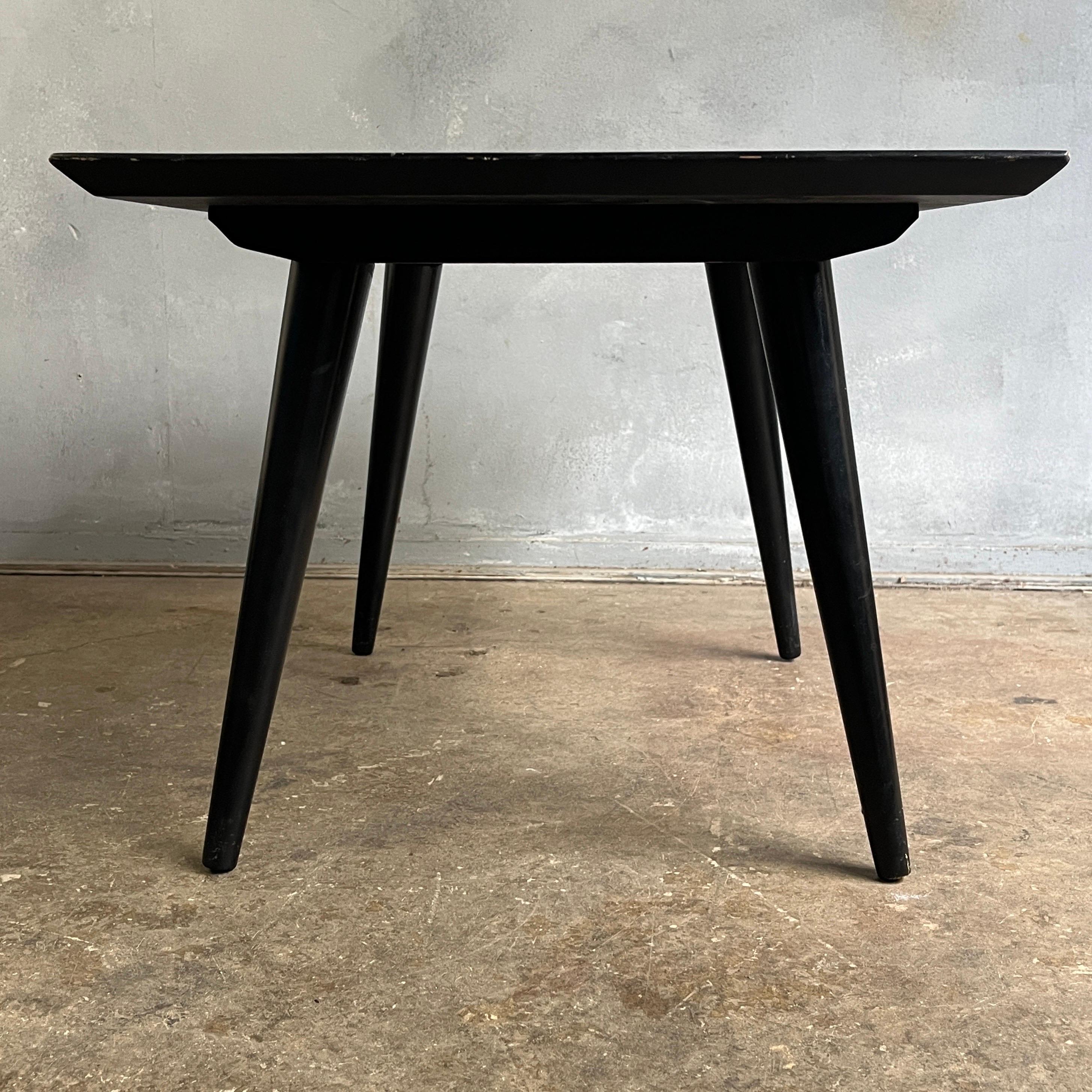 Mid-Century Paul McCobb Side Table Black Lacquer 4