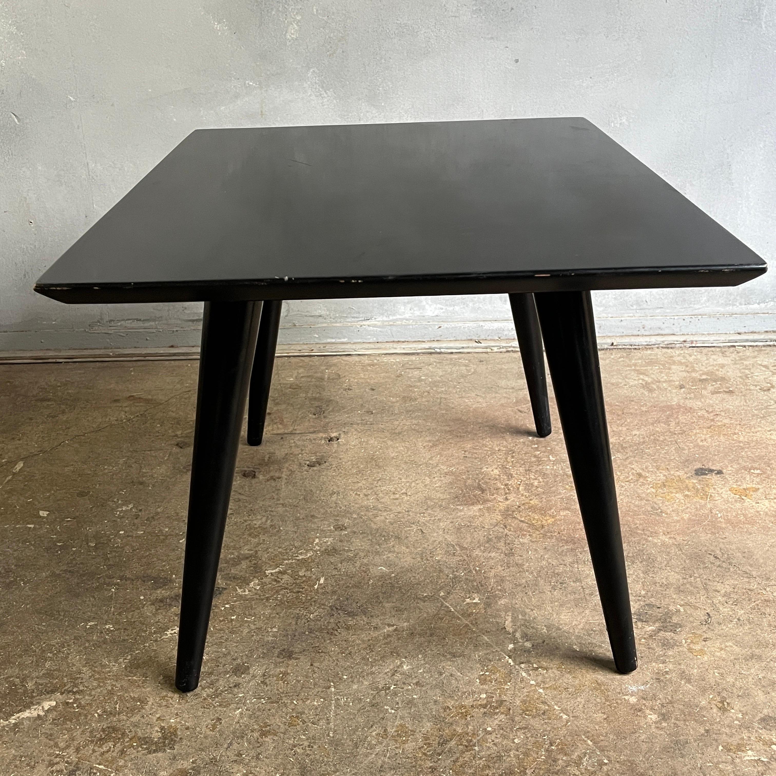 Mid-Century Paul McCobb Side Table Black Lacquer 6