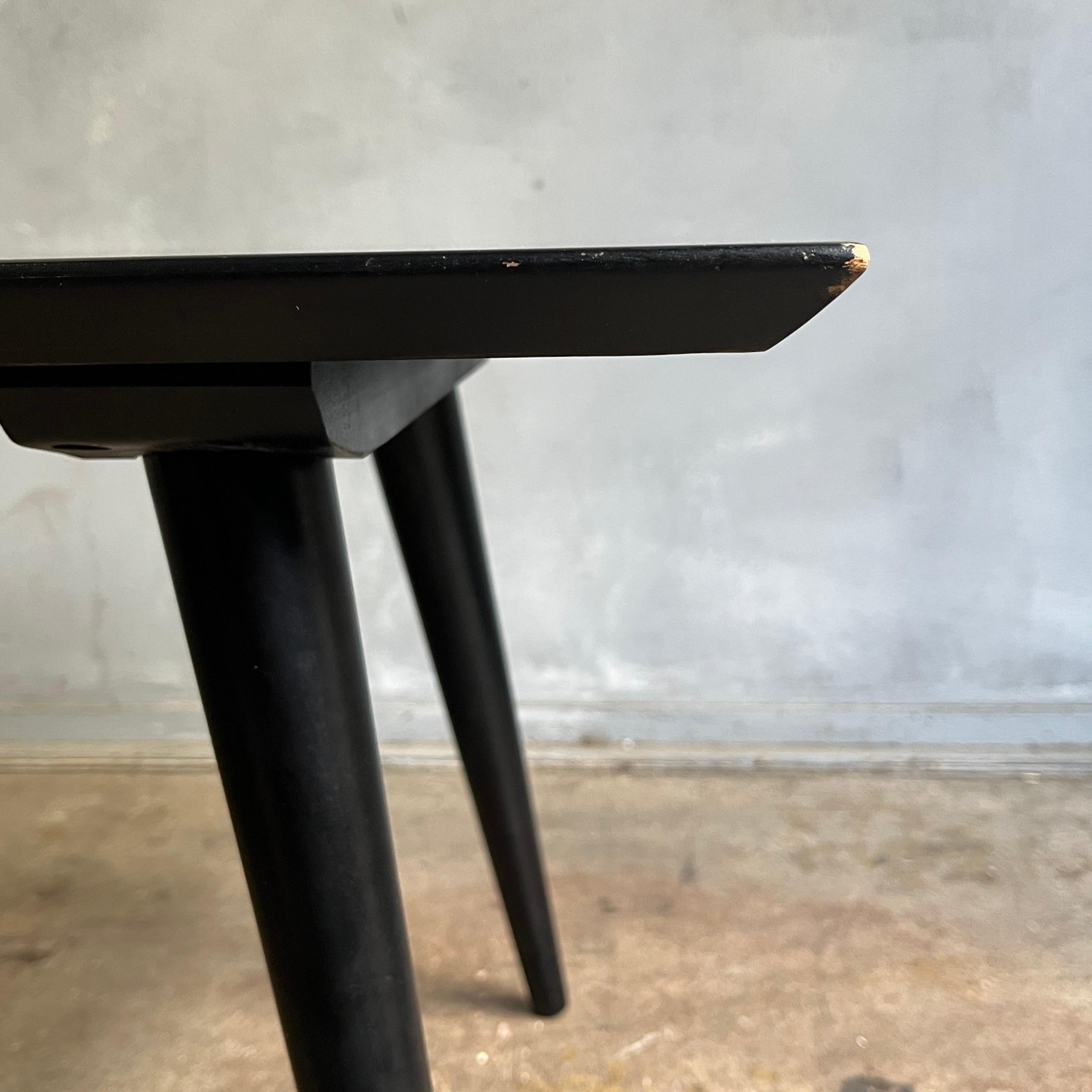 20th Century Mid-Century Paul McCobb Side Table Black Lacquer