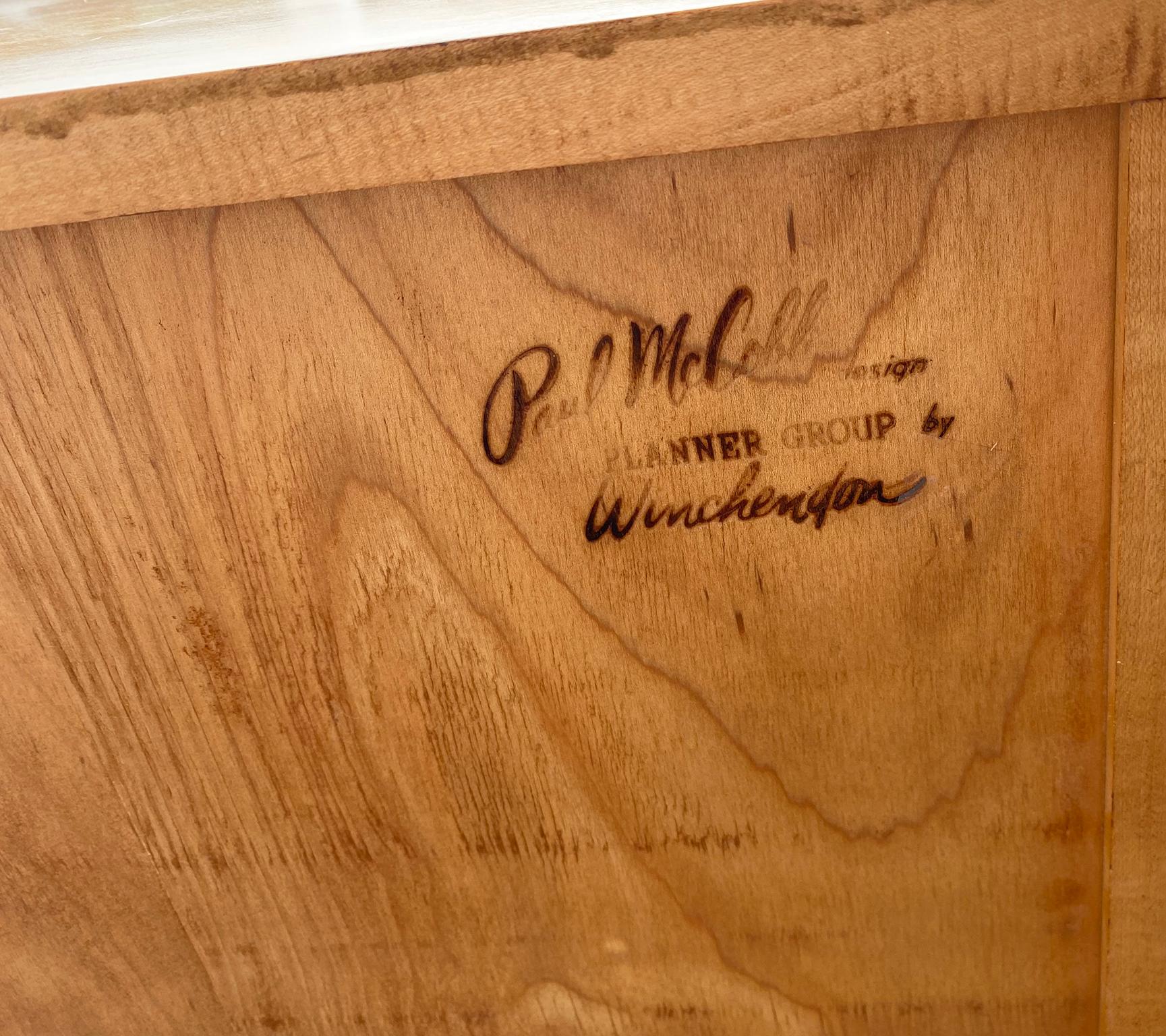 20th Century Midcentury Paul McCobb Single Bookcase #1516 Maple Iron Base