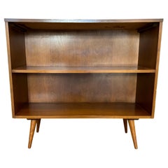 Midcentury Paul McCobb Single Bookcase #1516 Walnut Finish Tapered Legs