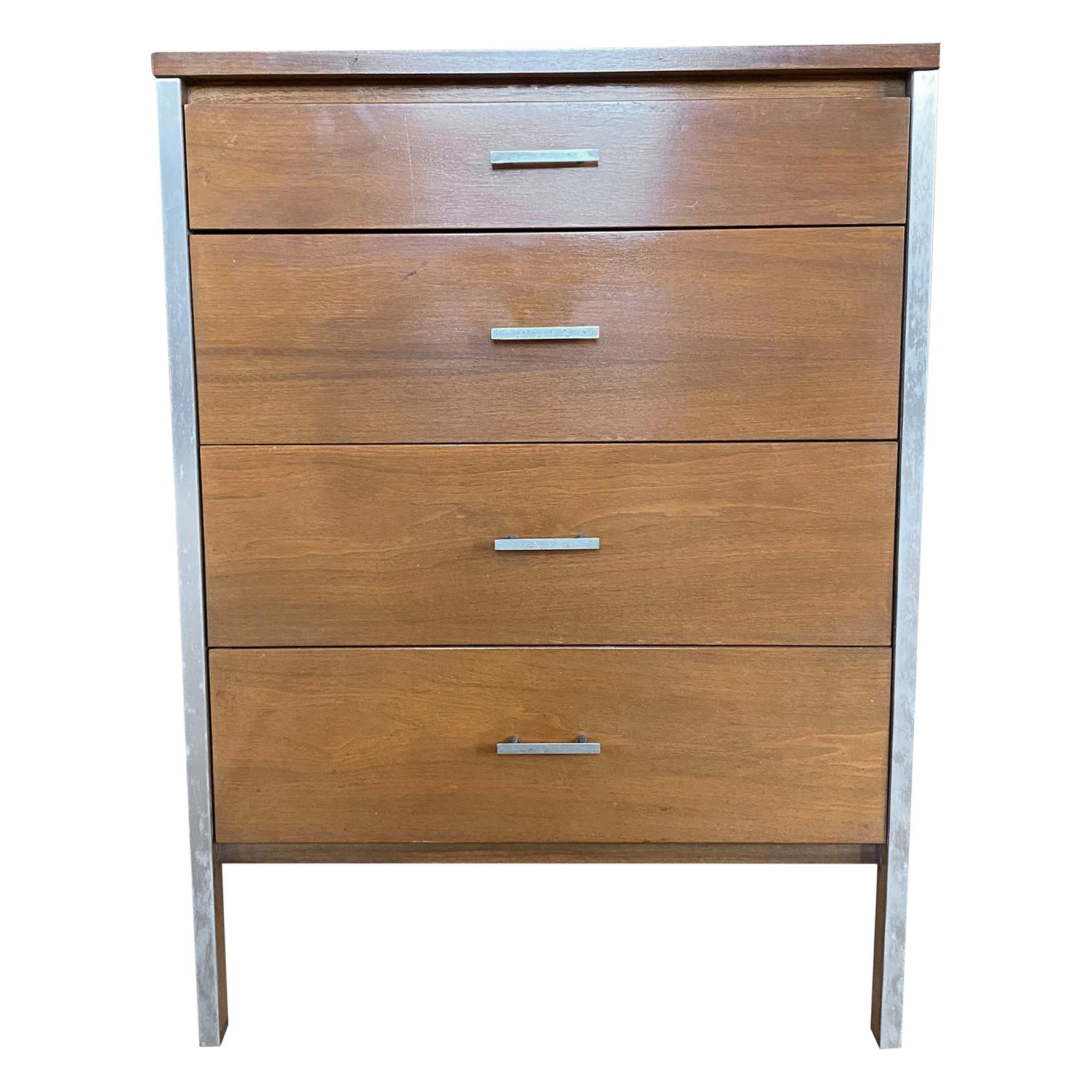 Midcentury Paul McCobb Single Narrow Calvin 4Drawer Dressers Walnut
