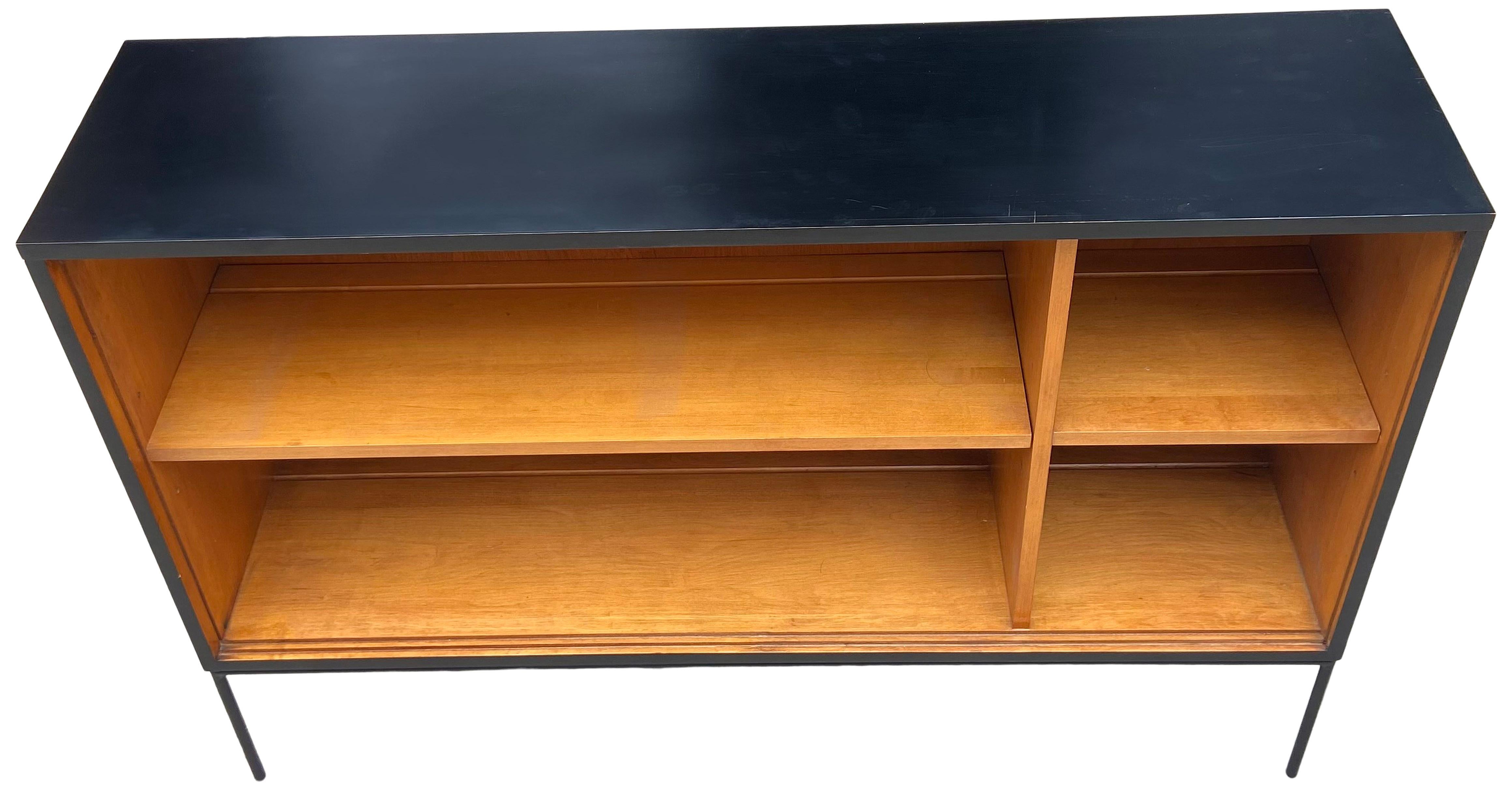 Midcentury Paul McCobb Single Wide Bookshelf Two Toned 3