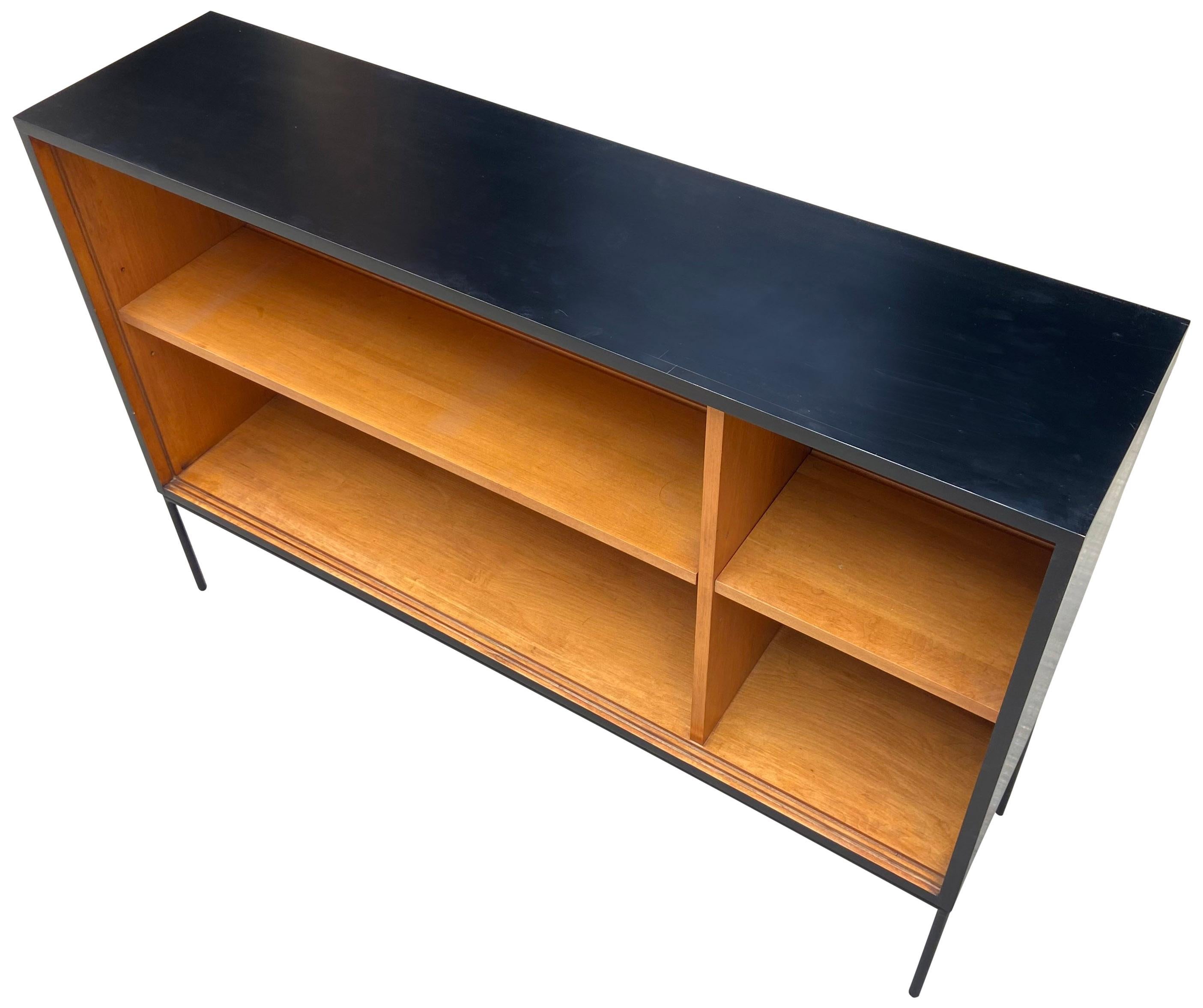 Midcentury Paul McCobb Single Wide Bookshelf Two Toned 1