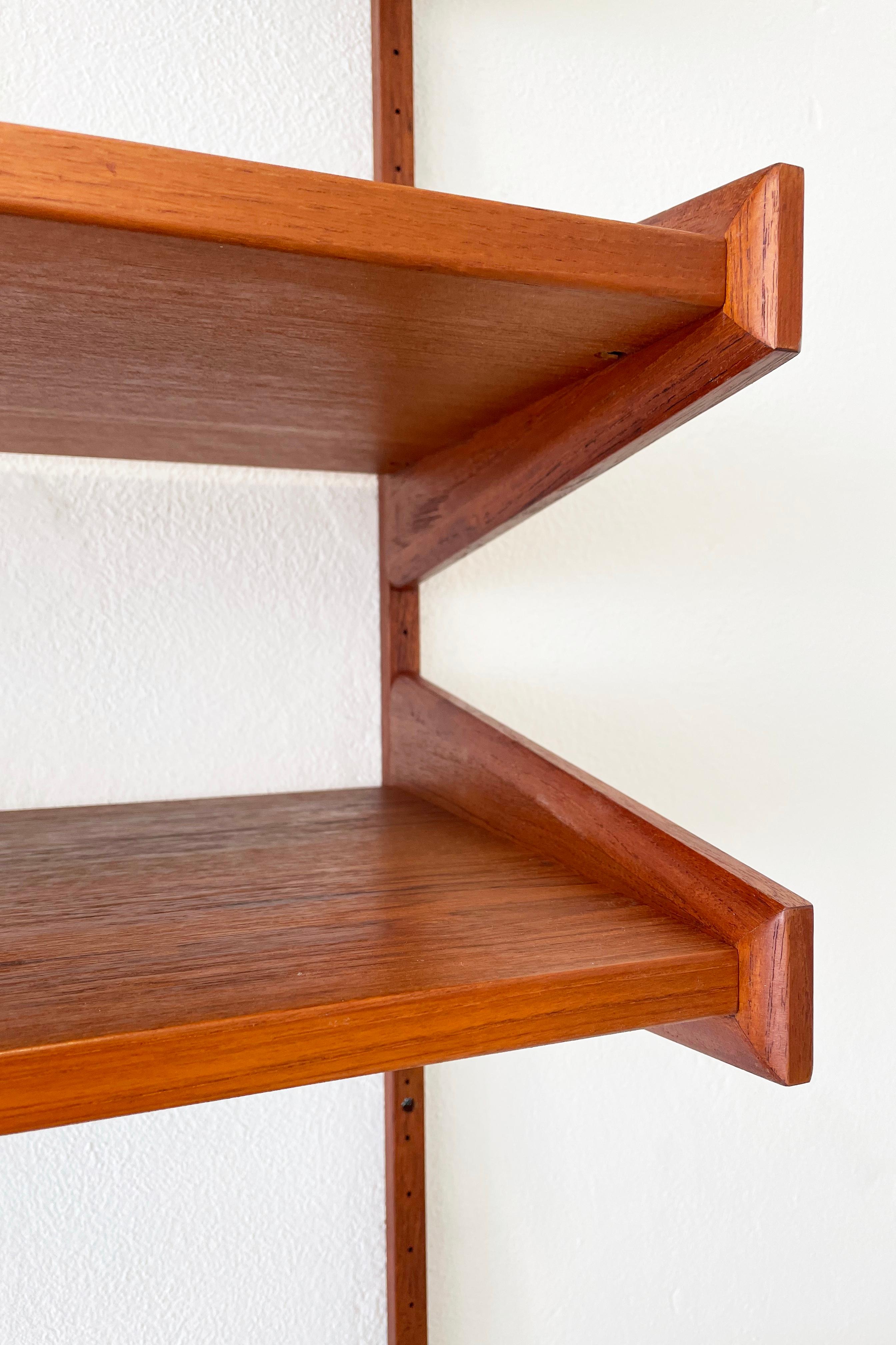 Midcentury Pega Teak Wall Unit Designed by Juul Christensen 2