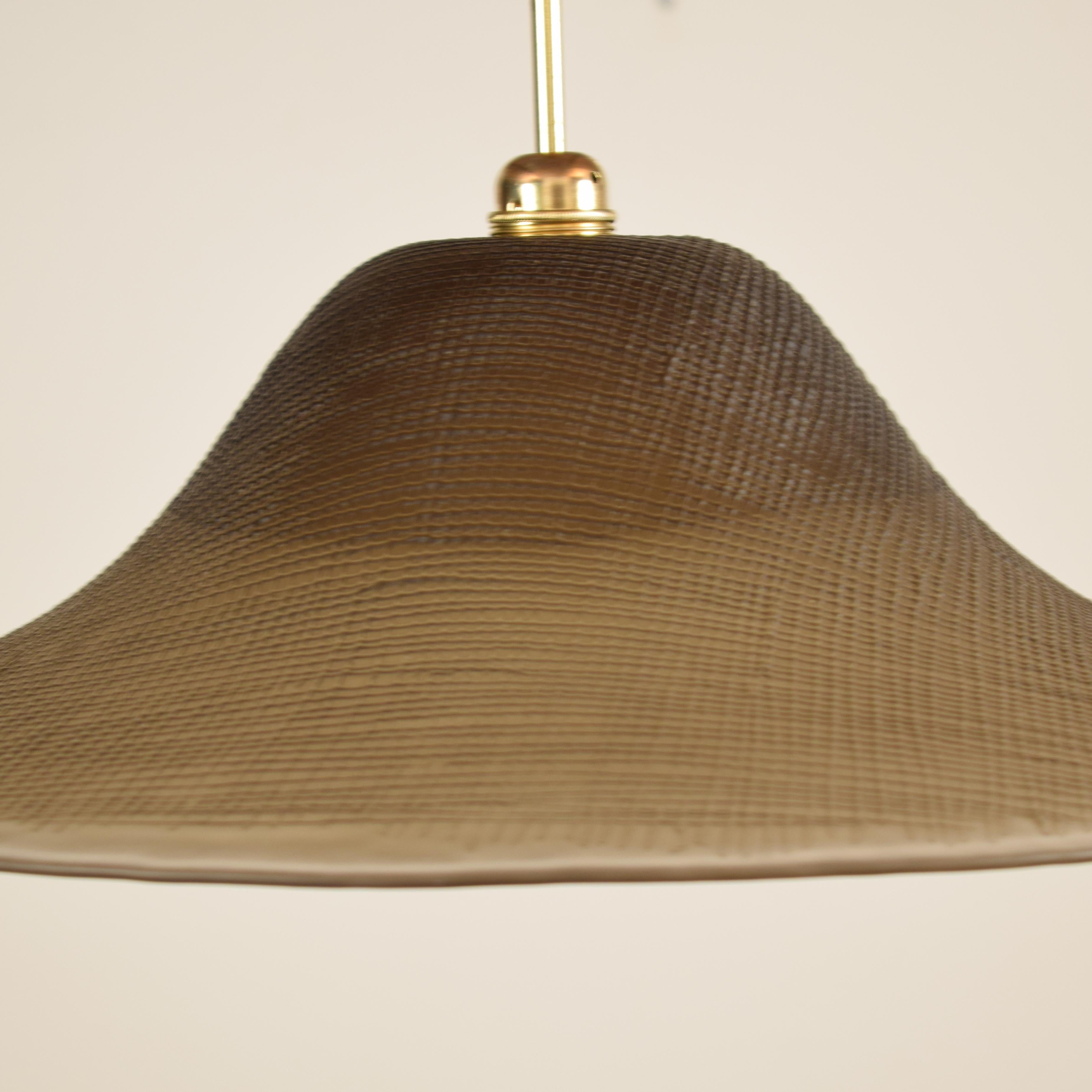 Late 20th Century Midcentury Peill and Putzler Glas Ceiling Lamp