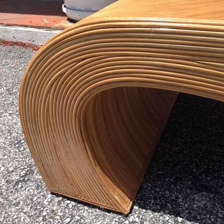 Midcentury Pencil Reed Coffee Table at 1stDibs pencil reed table