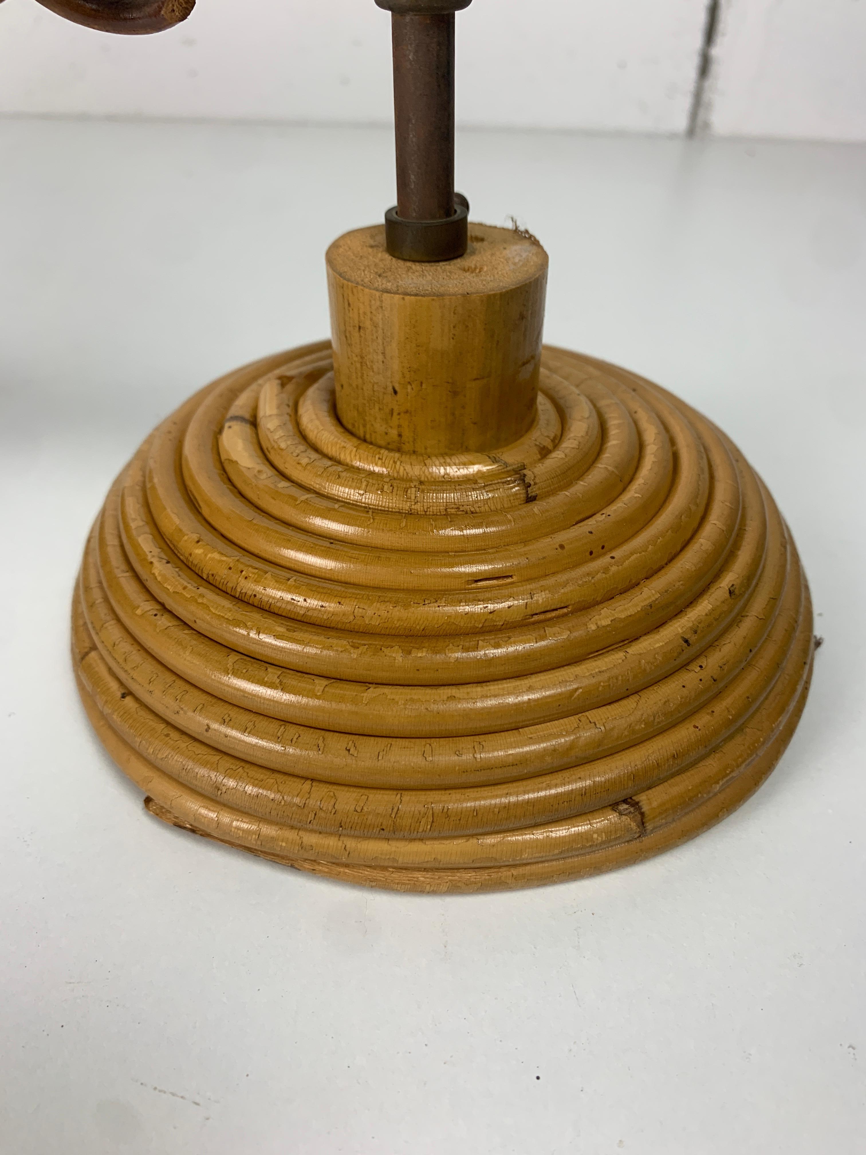 Lampada a sospensione di metà secolo in canna, rattan e bambù, Italia, anni '70 in vendita 10