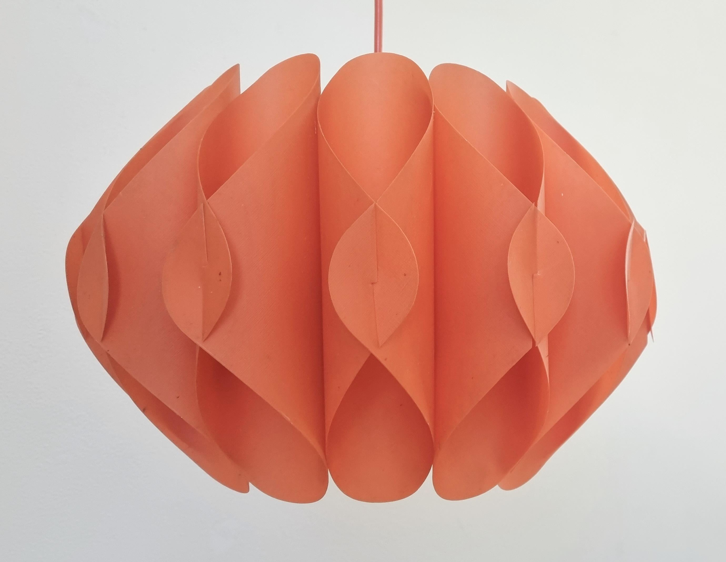 Mid-20th Century Midcentury Pendant 'Butterfly' Lars Schiøler for Hoyrup, Denmark, 1960s For Sale