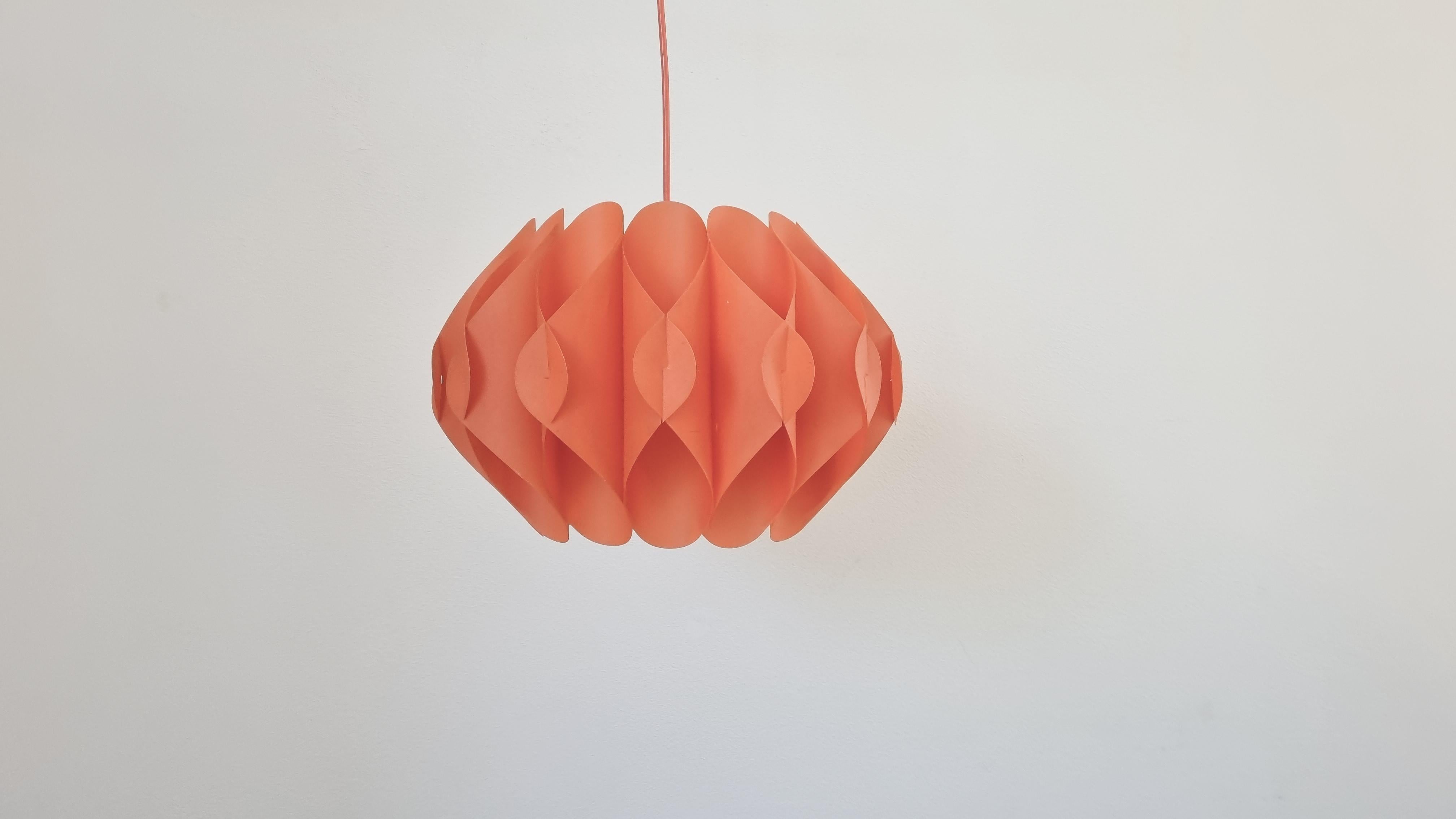 Mid-20th Century Midcentury Pendant 'Butterfly' Lars Schiøler for Hoyrup, Denmark, 1960s For Sale