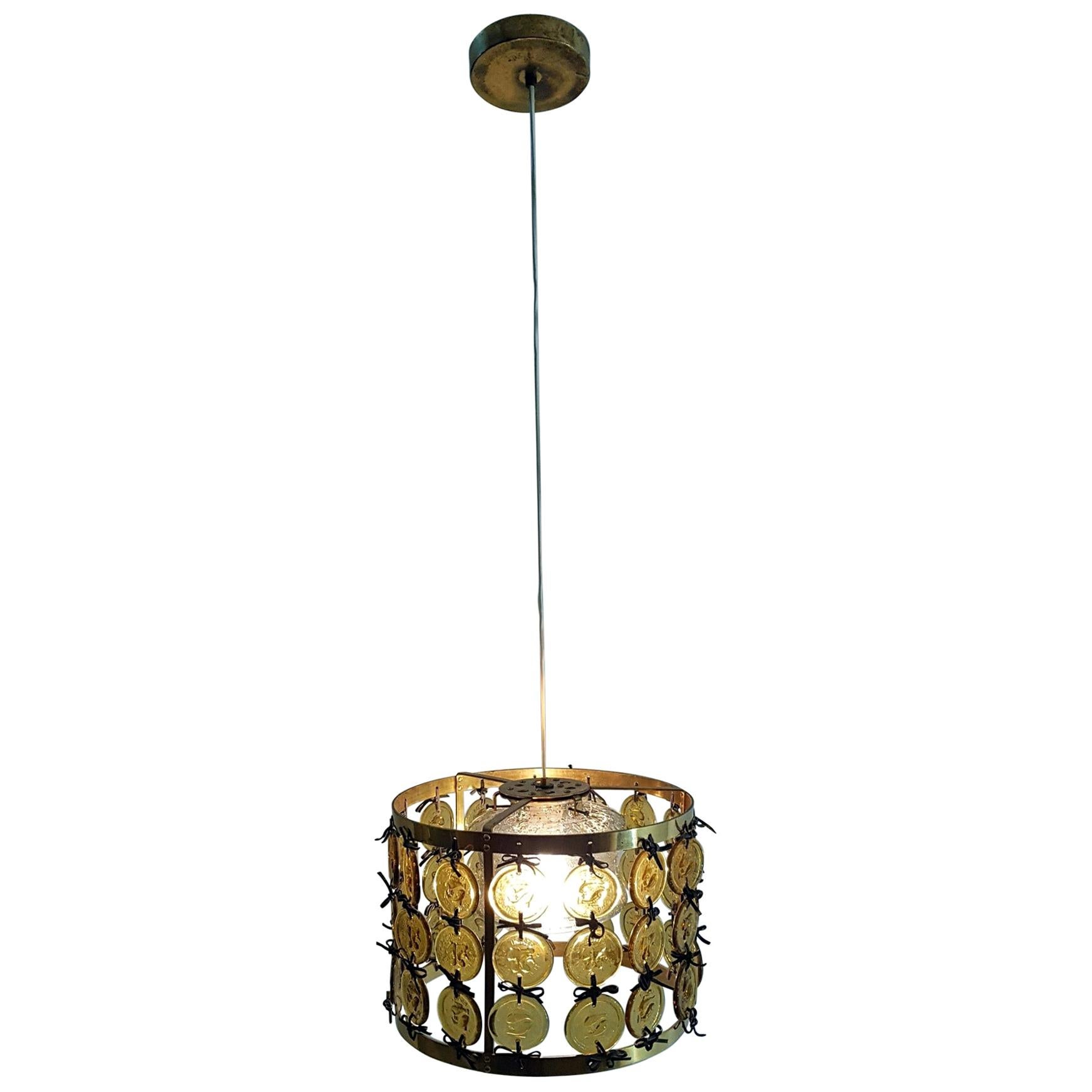 Midcentury Pendant by Erik Höglund for Kosta Boda, Sweden