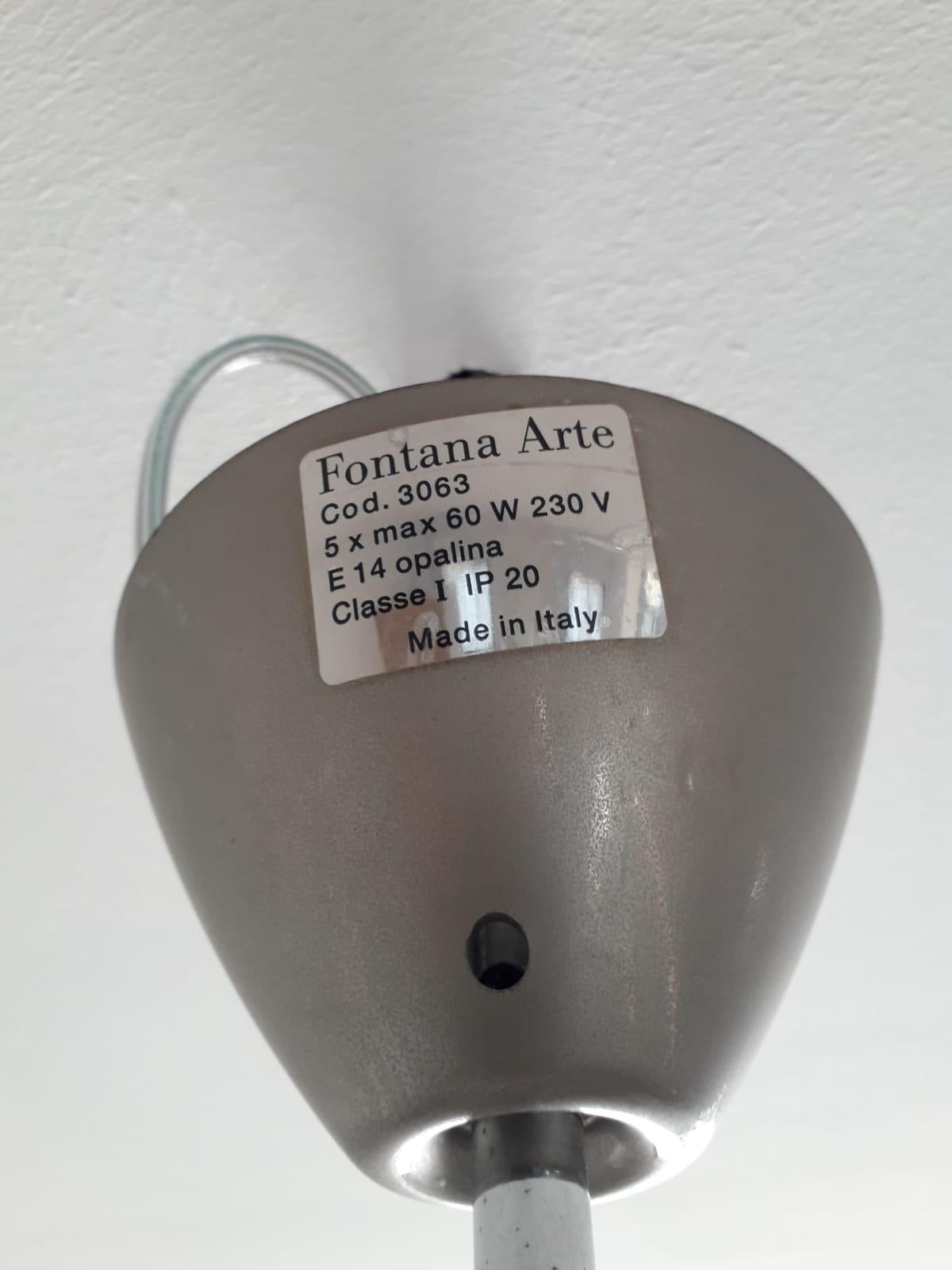 Pendentif du milieu du siècle par Fontana Arte en vente 5