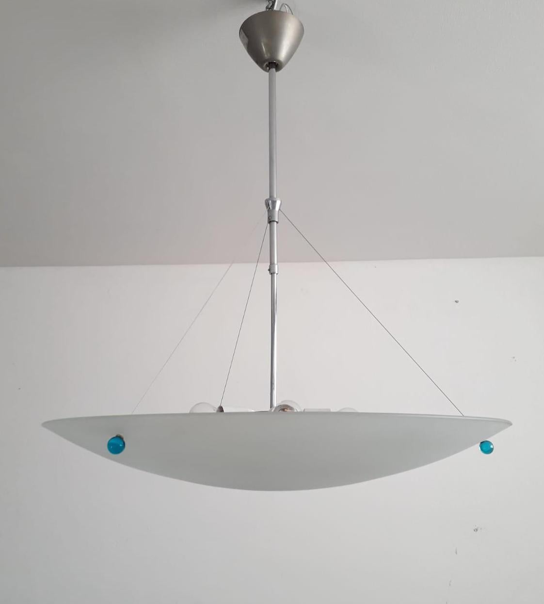 Italian Midcentury Pendant by Fontana Arte For Sale