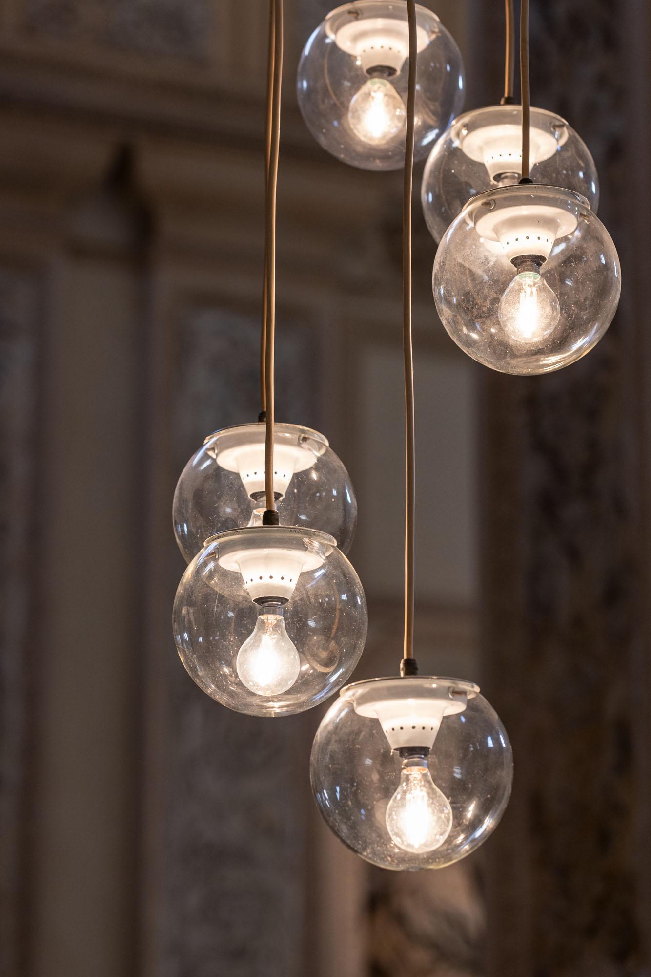 Italian Midcentury pendant  by Gino Sarfatti for Arteluce, Italy 1960 For Sale