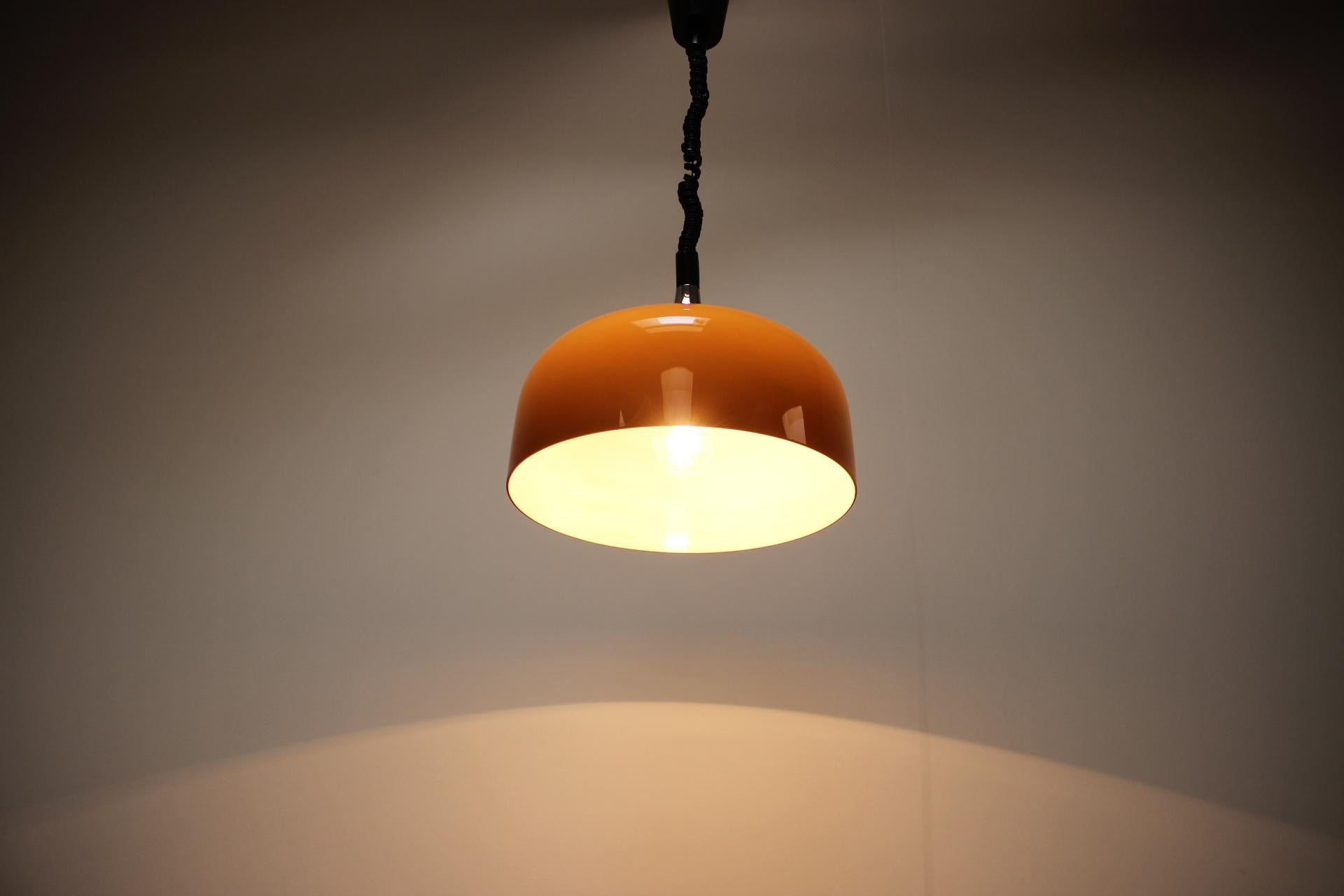 Midcentury Pendant by Harvey Guzzini for Meblo, Italy For Sale 1