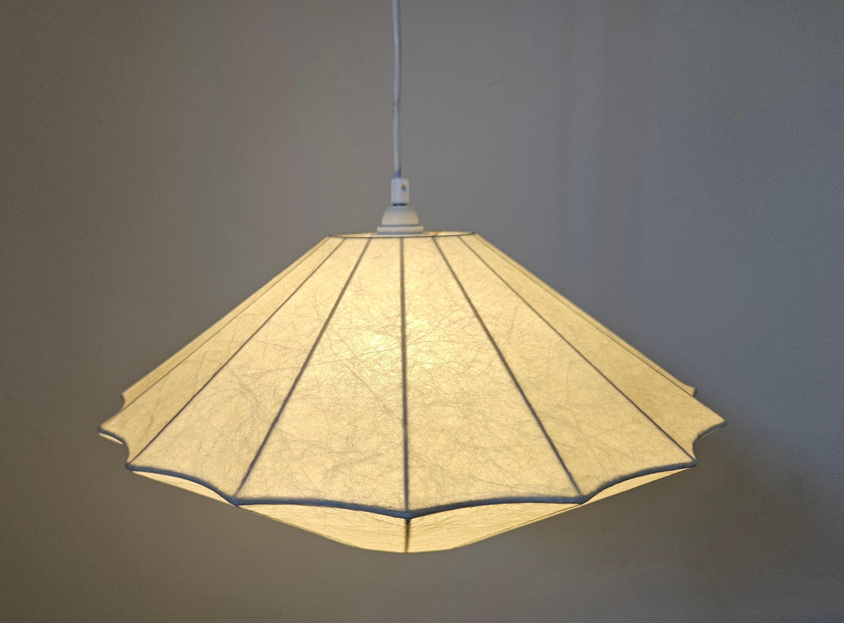 Midcentury Pendant Cocoon Designed by Achille Castiglioni, Italy, 1960s en venta 3