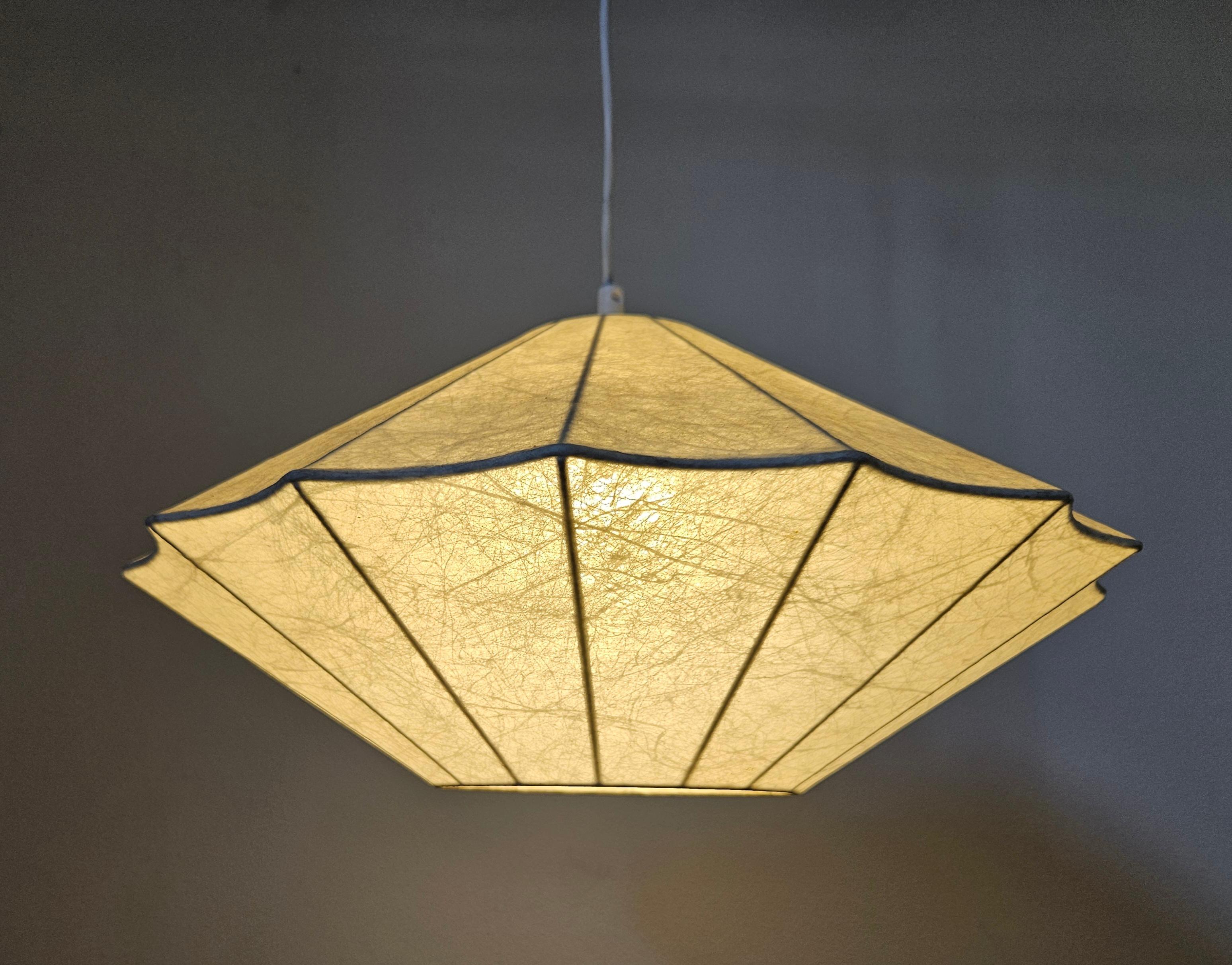 Midcentury Pendant Cocoon Designed by Achille Castiglioni, Italy, 1960s en venta 4