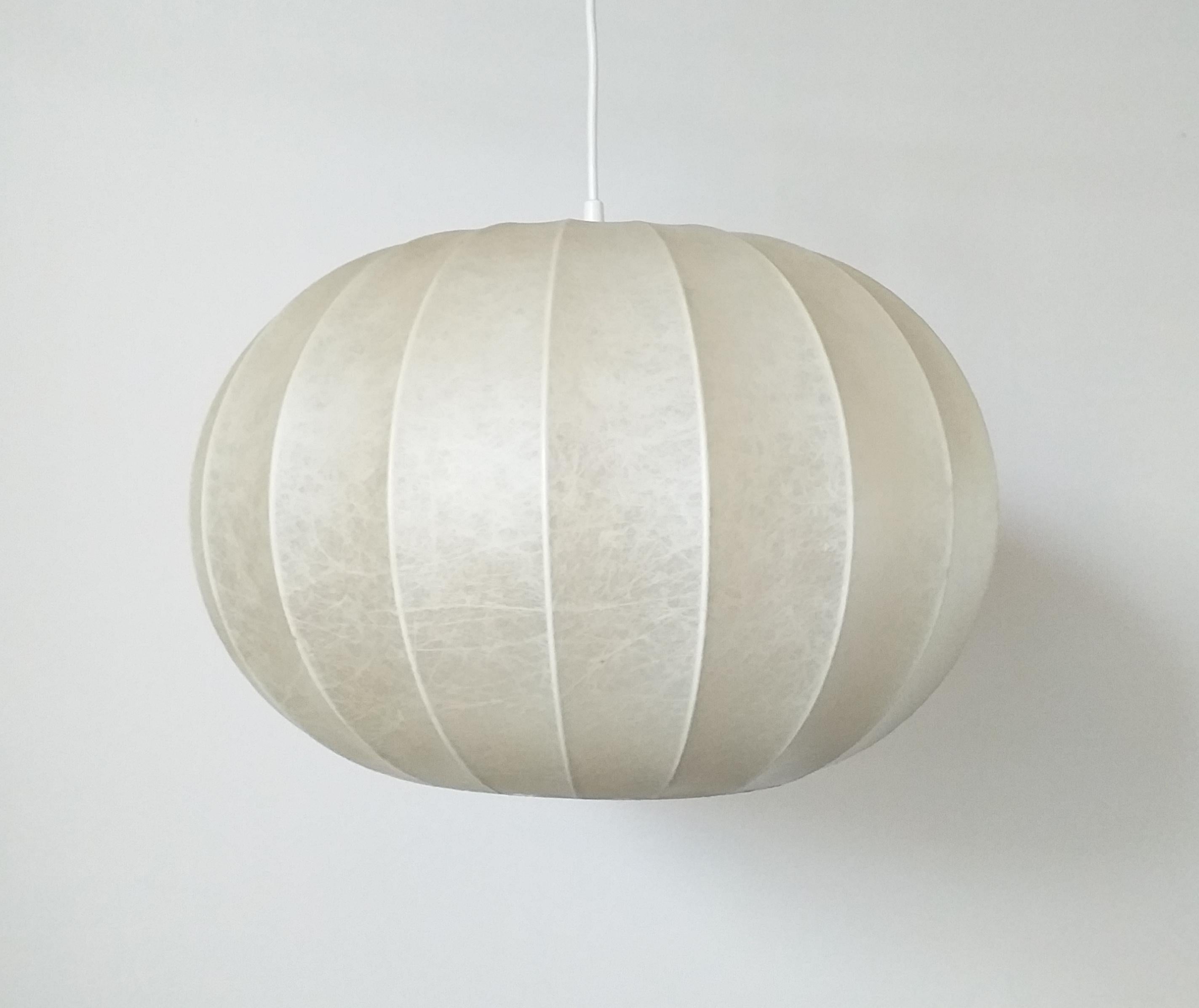 Midcentury Pendant Cocoon Designed by Achille Castiglioni, Italy, 1960s 4
